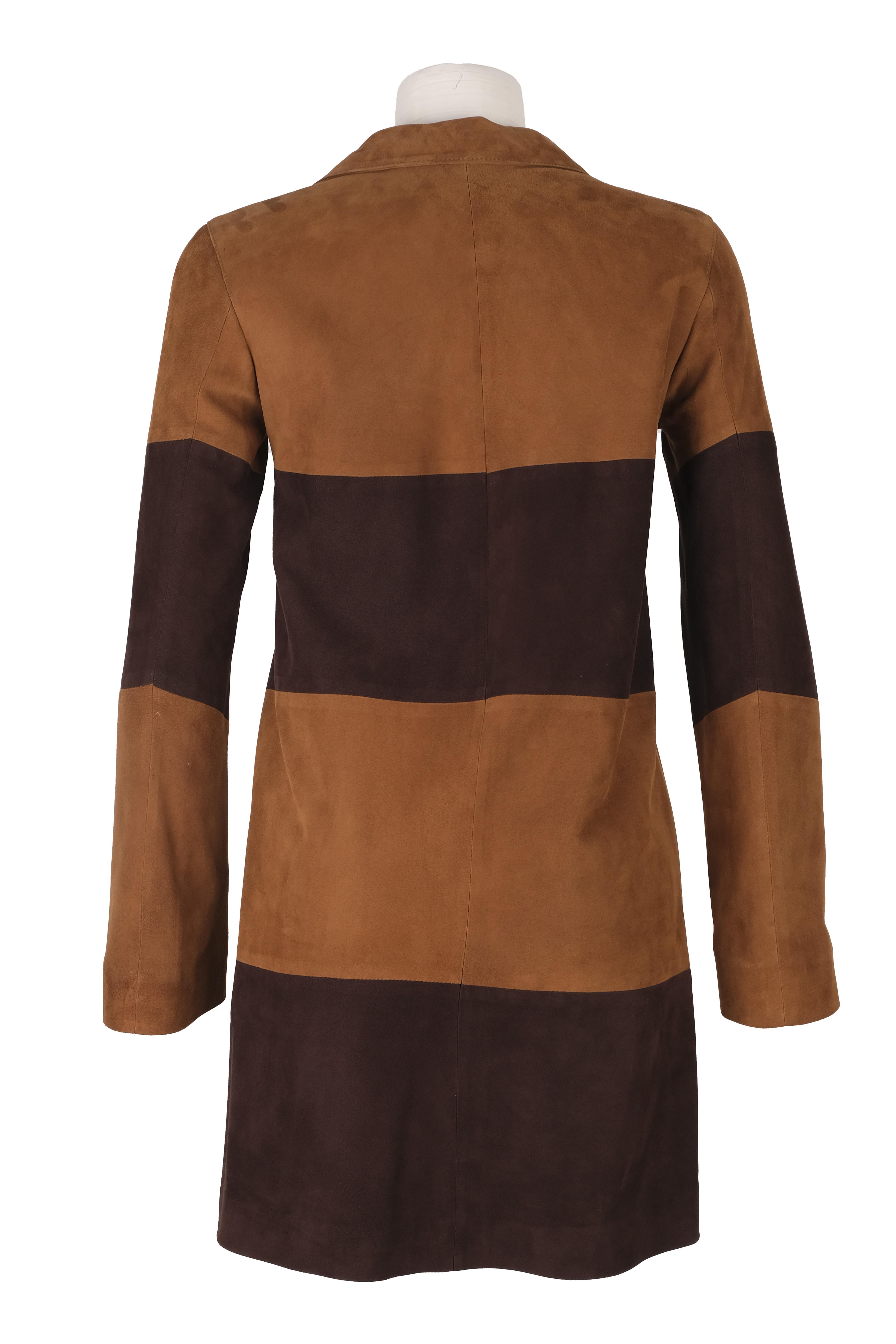 BLUDeri GiyimBLU Parçalı Çan Uzun Ceket