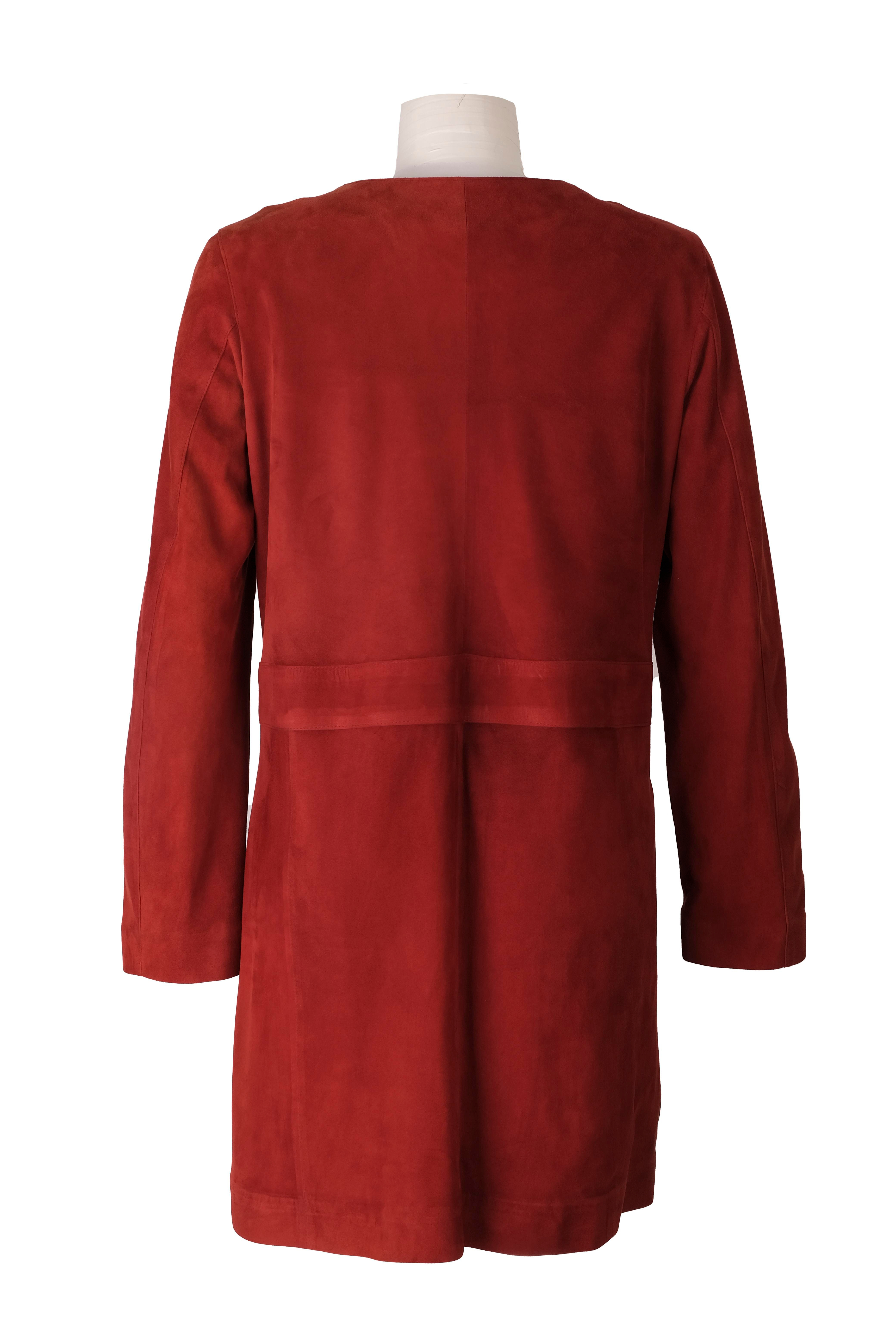 BLUDeri GiyimBLU Parçalı Uzun Ceket