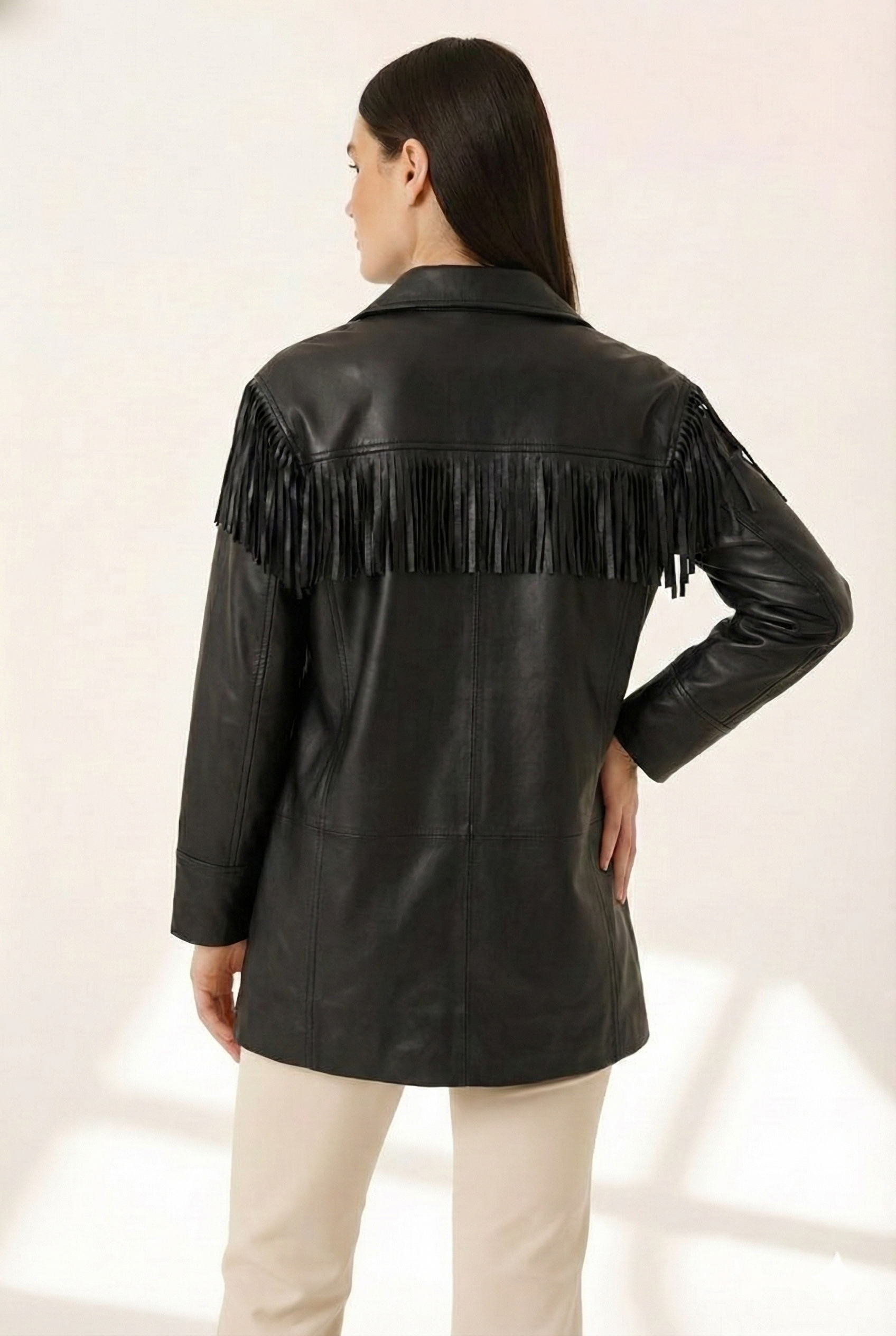 BLUDeri GiyimBLU Roba Püsküllü Uzun Ceket