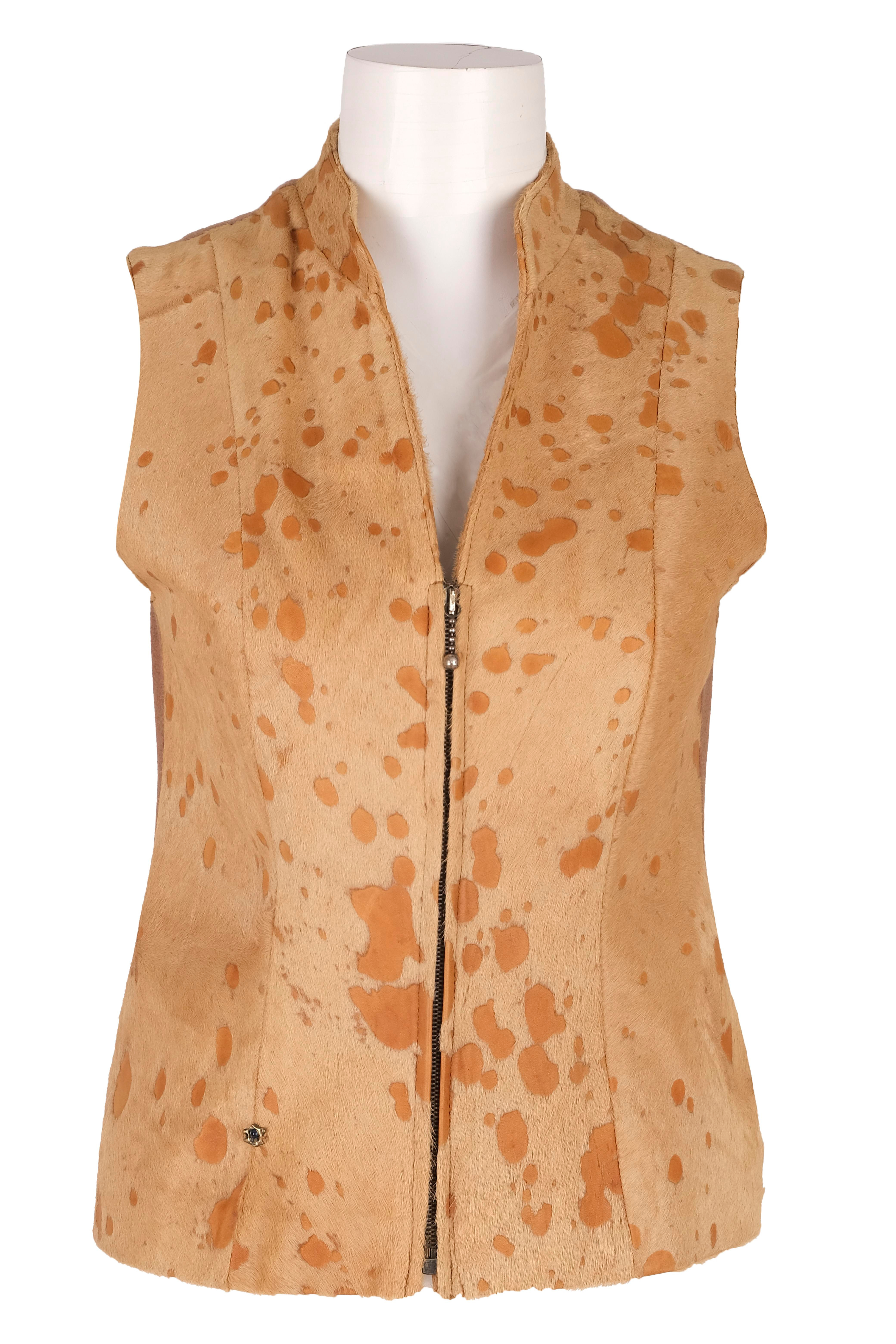 BLUDeri GiyimBLU U Yaka Ön Fermuarlı Yelek