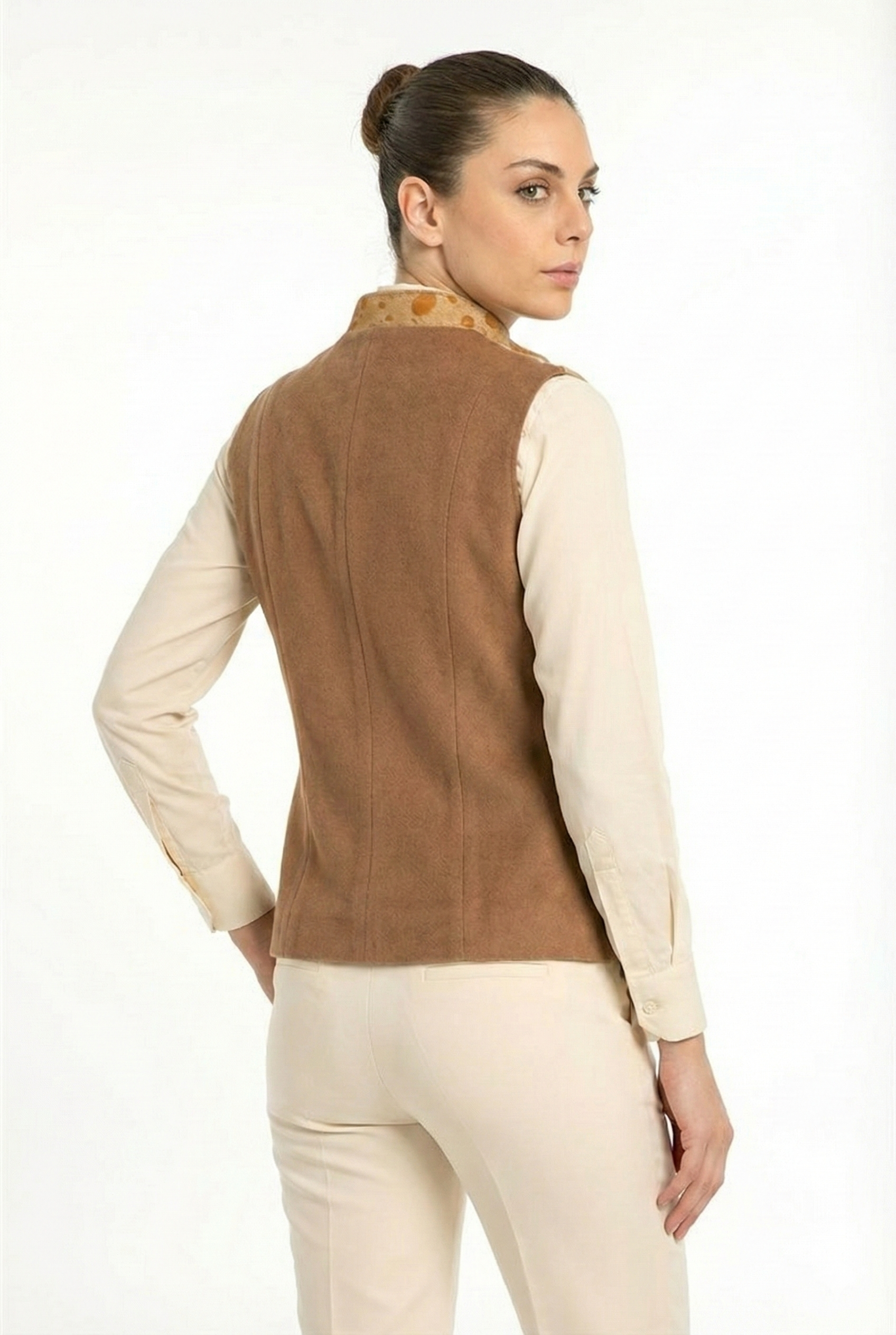 BLUDeri GiyimBLU U Yaka Ön Fermuarlı Yelek