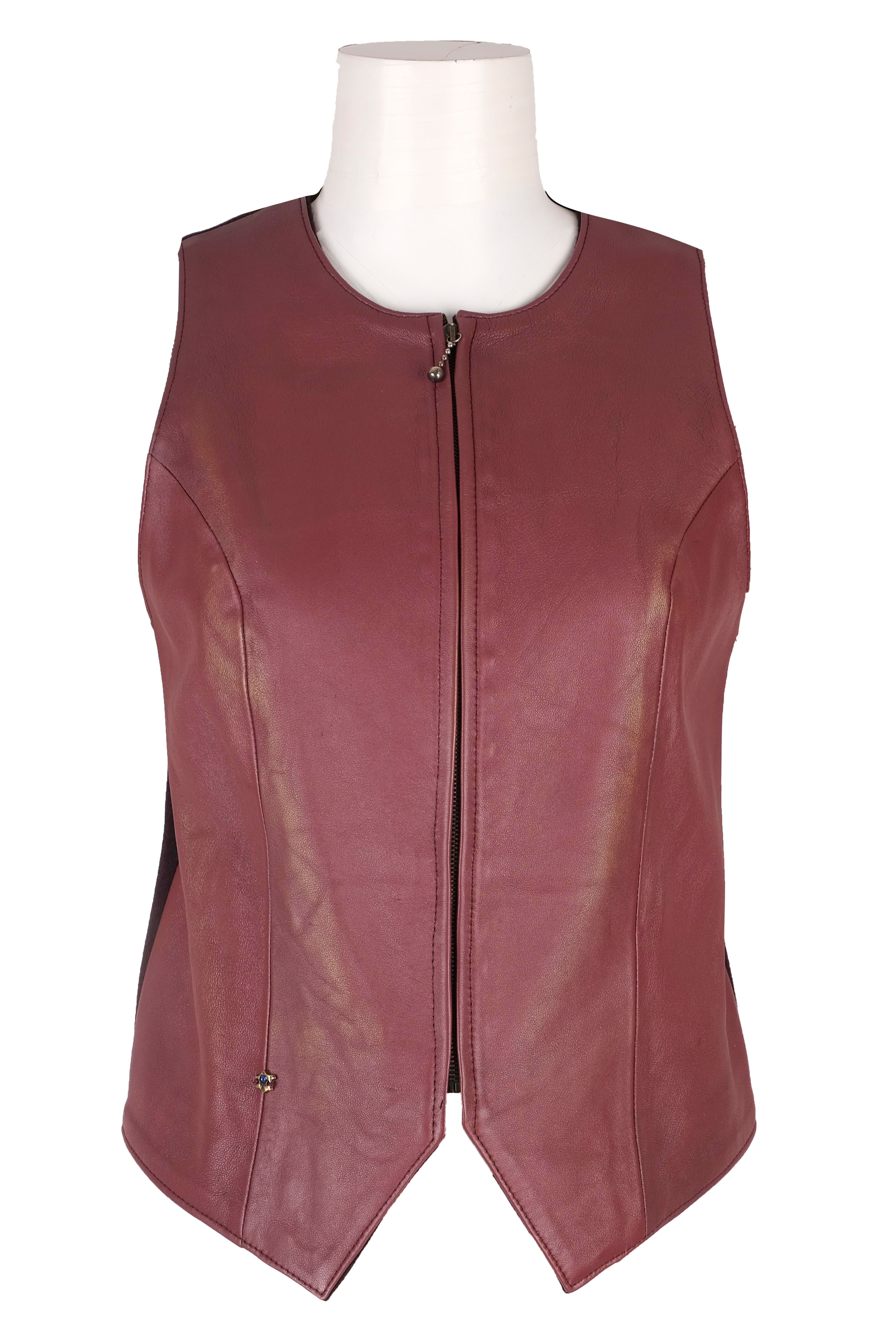 BLUDeri GiyimBLU U Yaka Ön Fermuarlı Yelek