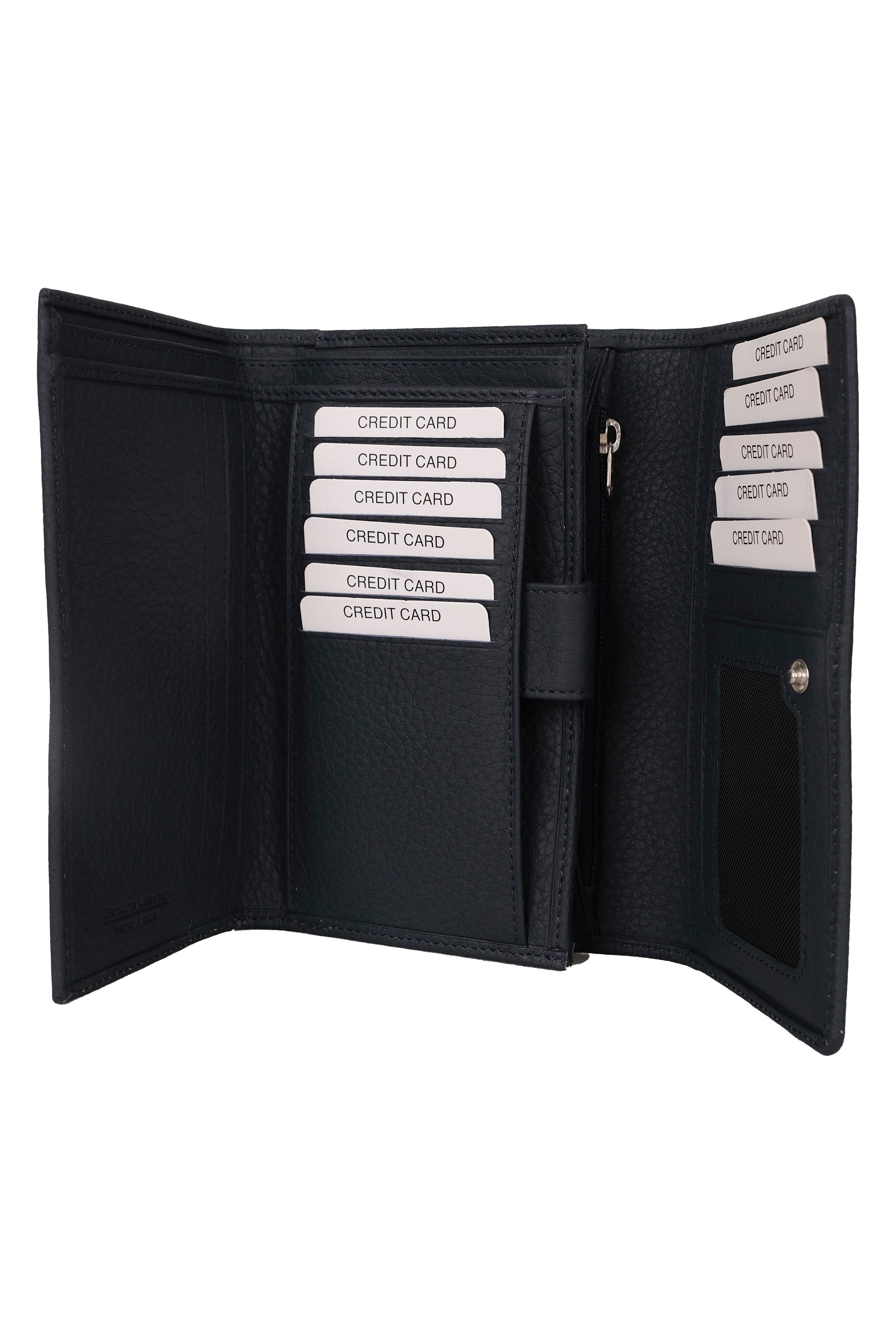 BLUEl Çantası / Cüzdan / PasaportlukBLU Çıtçıtlı Kartlık Bölmeli Cüzdan