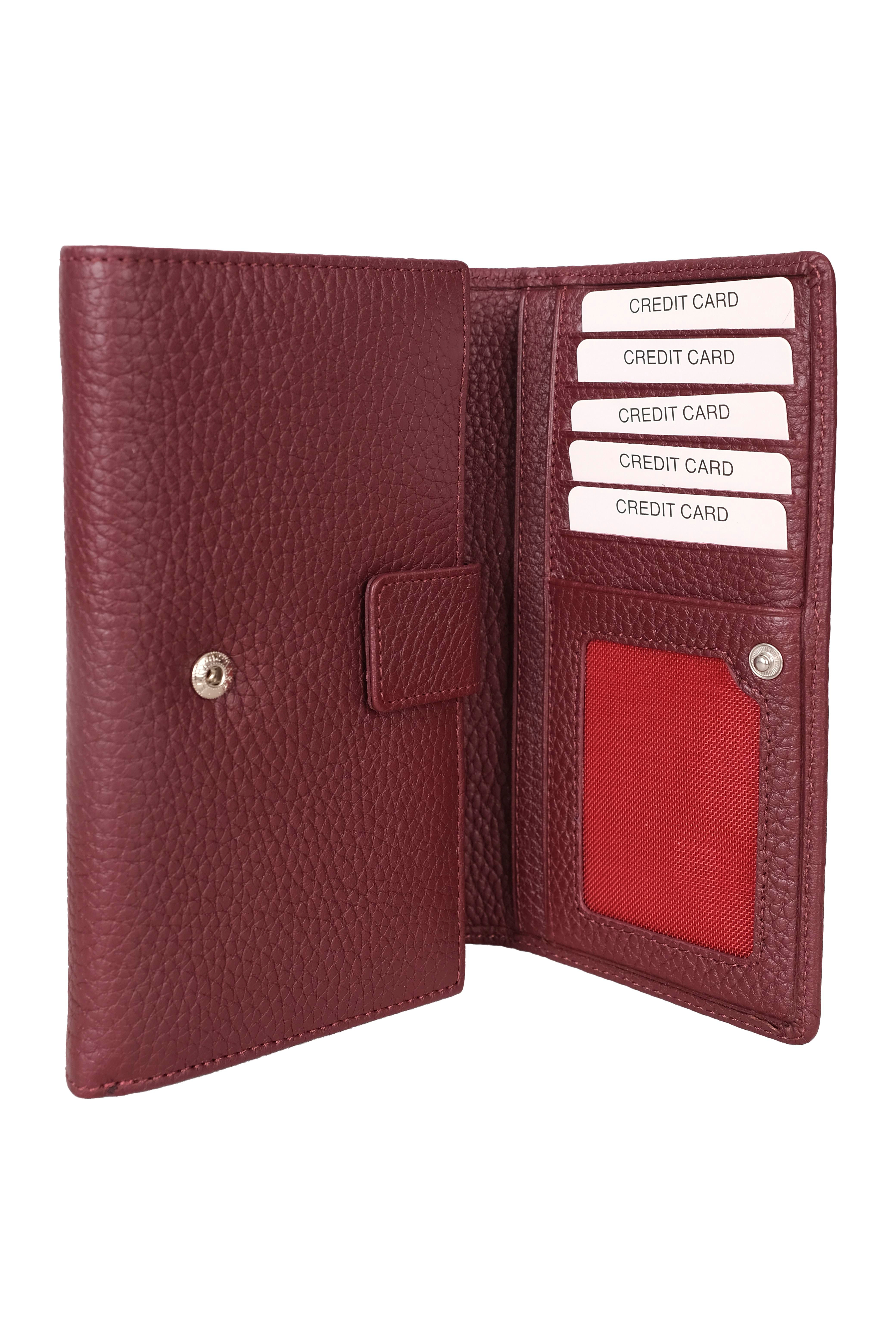 BLUEl Çantası / Cüzdan / PasaportlukBLU Çıtçıtlı Kartlık Bölmeli Cüzdan