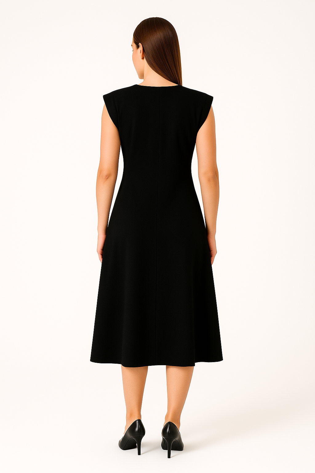 BLUElbiseBLU Düşük Kol V Yaka Jile