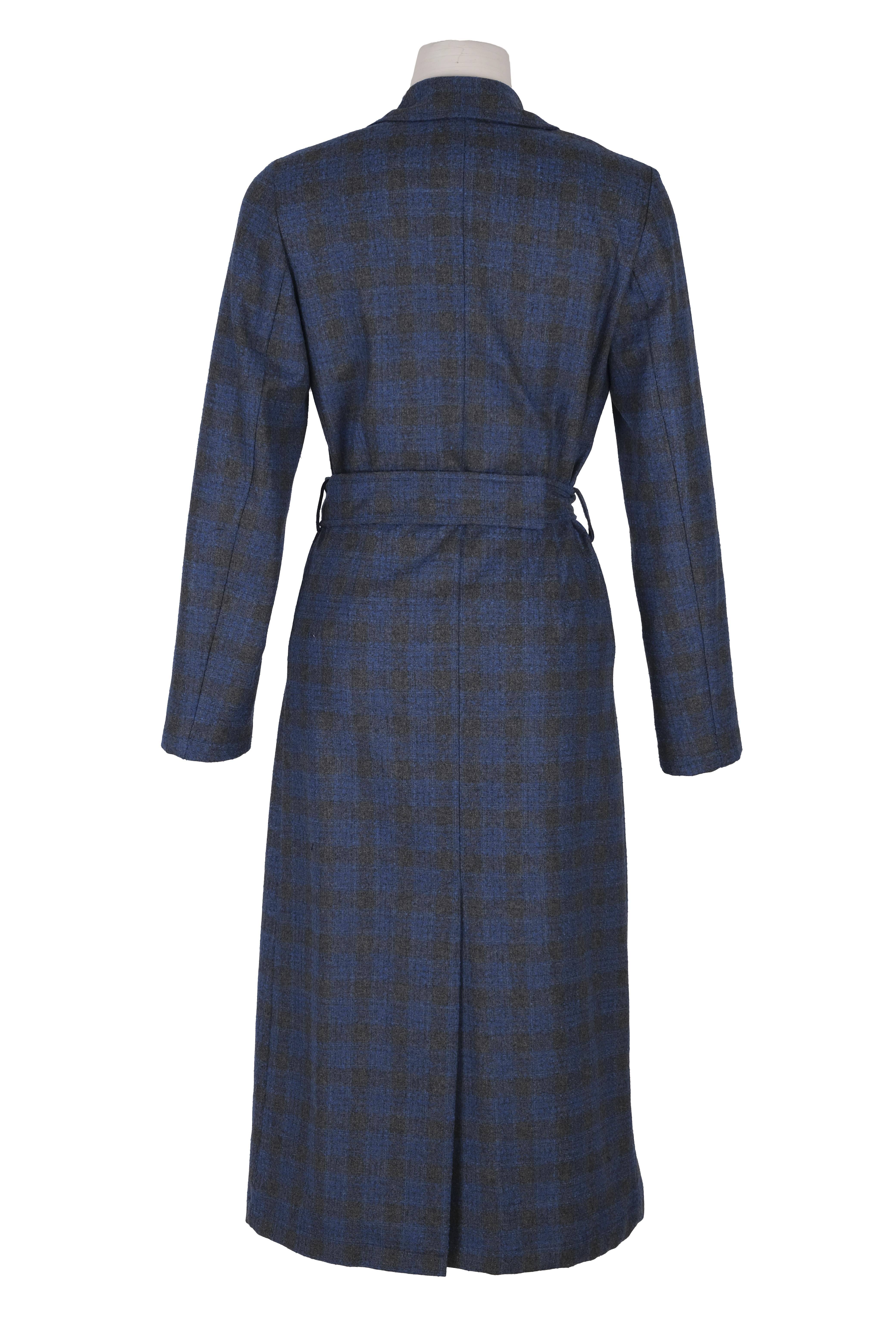 BLUElbiseBLU Kruvaze Kemeli Uzun Elbise