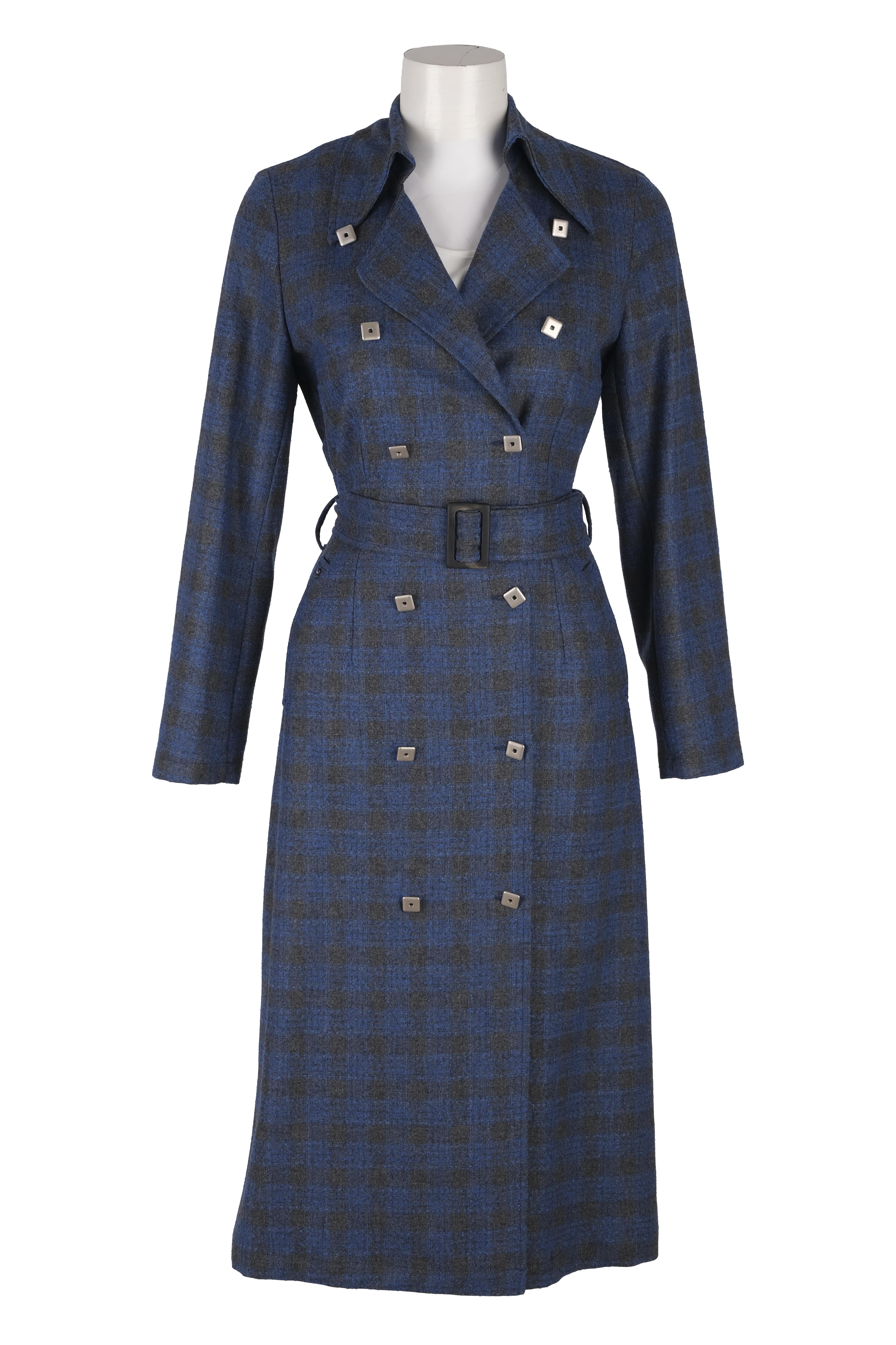 BLUElbiseBLU Kruvaze Kemeli Uzun Elbise