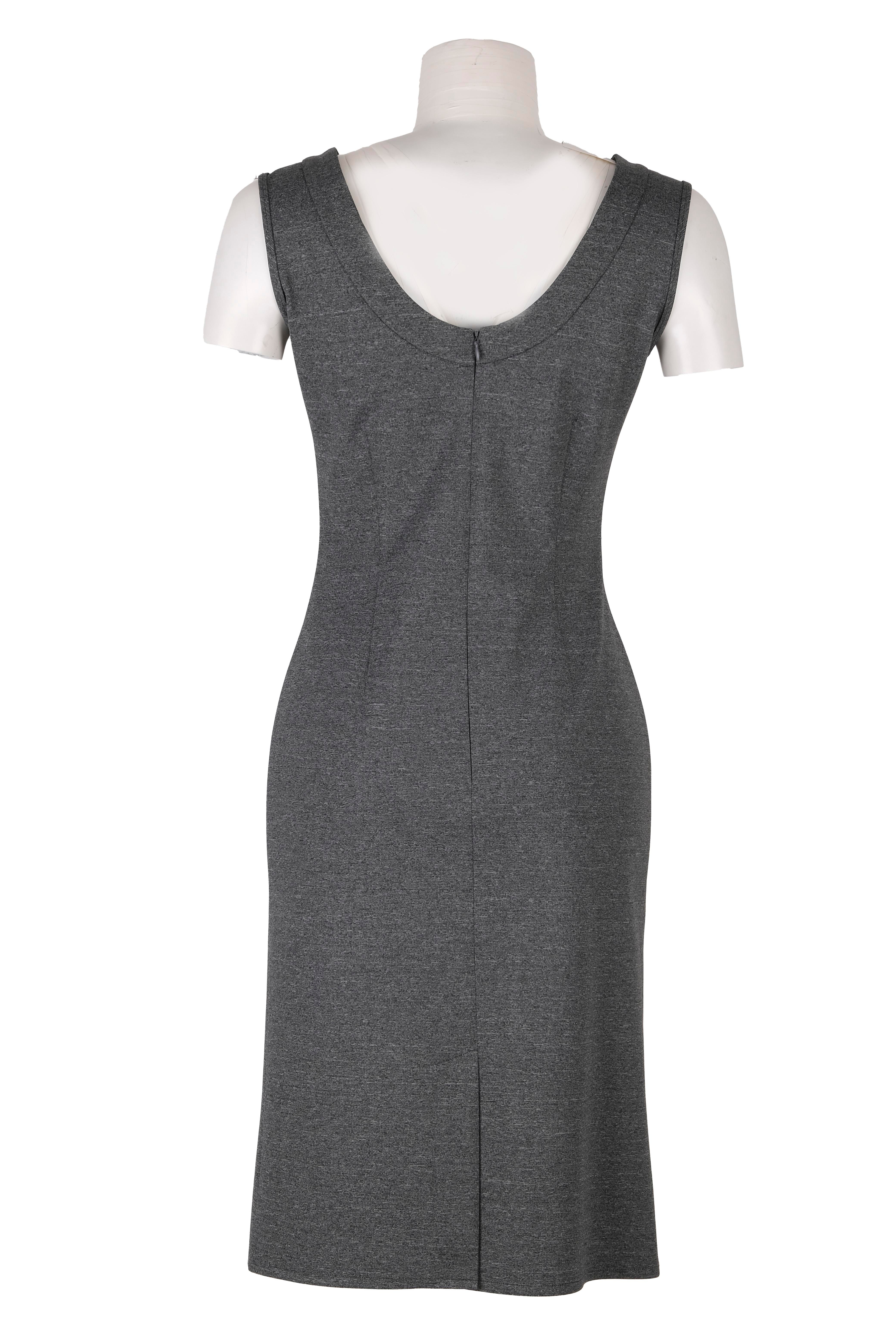 BLUElbiseBLU Oval Yaka Sırt Dekolte Elbise