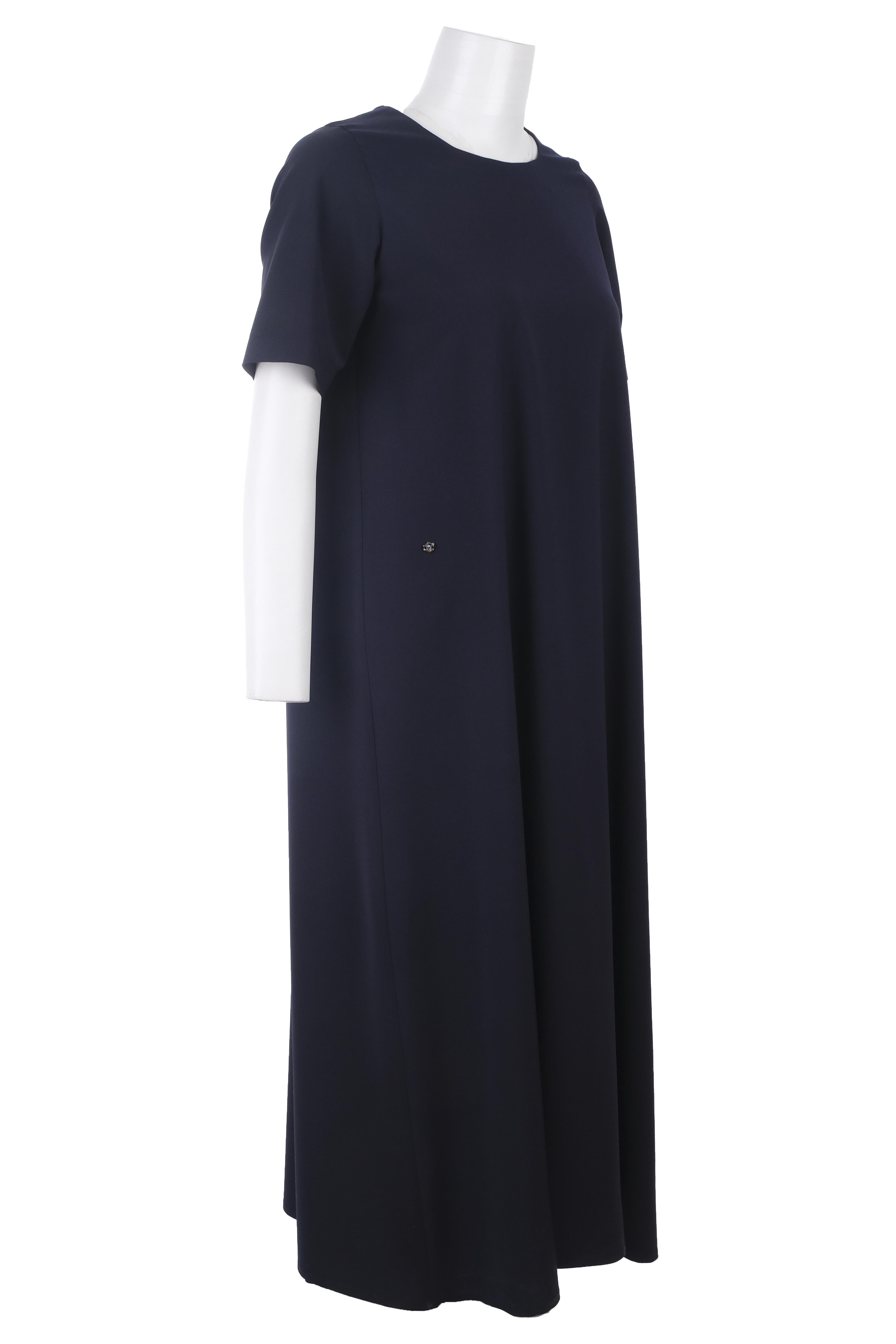 BLUElbiseBLU Sıfır Yaka Kısa Kol Elbise