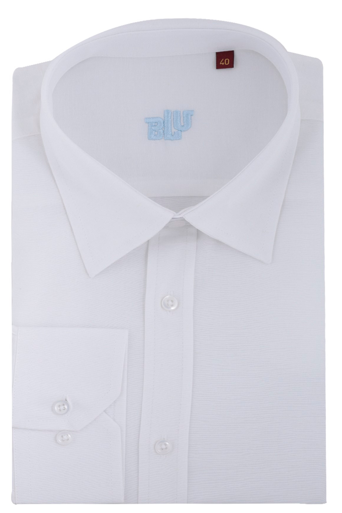 BLUGömlekBLU Alttan Düğmeli Yaka Klasik Gömlek