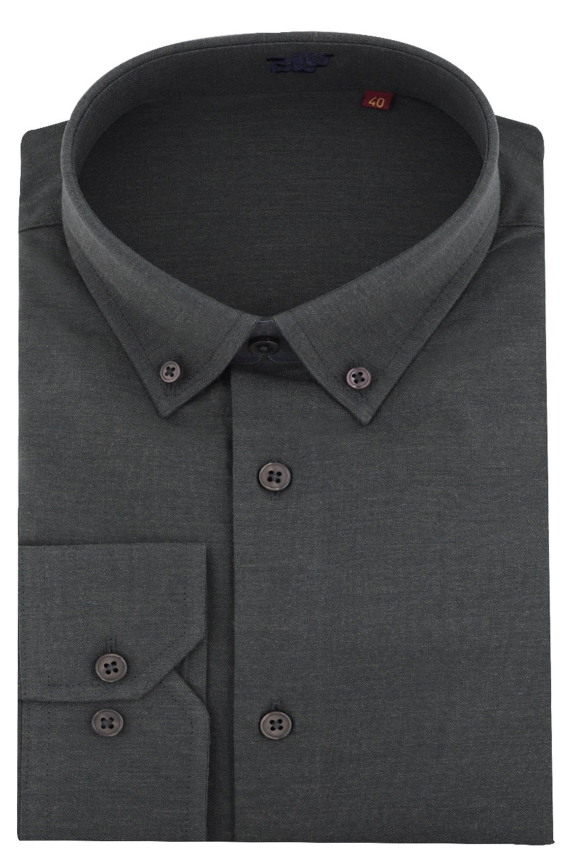 BLUGömlekBLU Alttan Düğmeli Yaka Slim Fit Gömlek