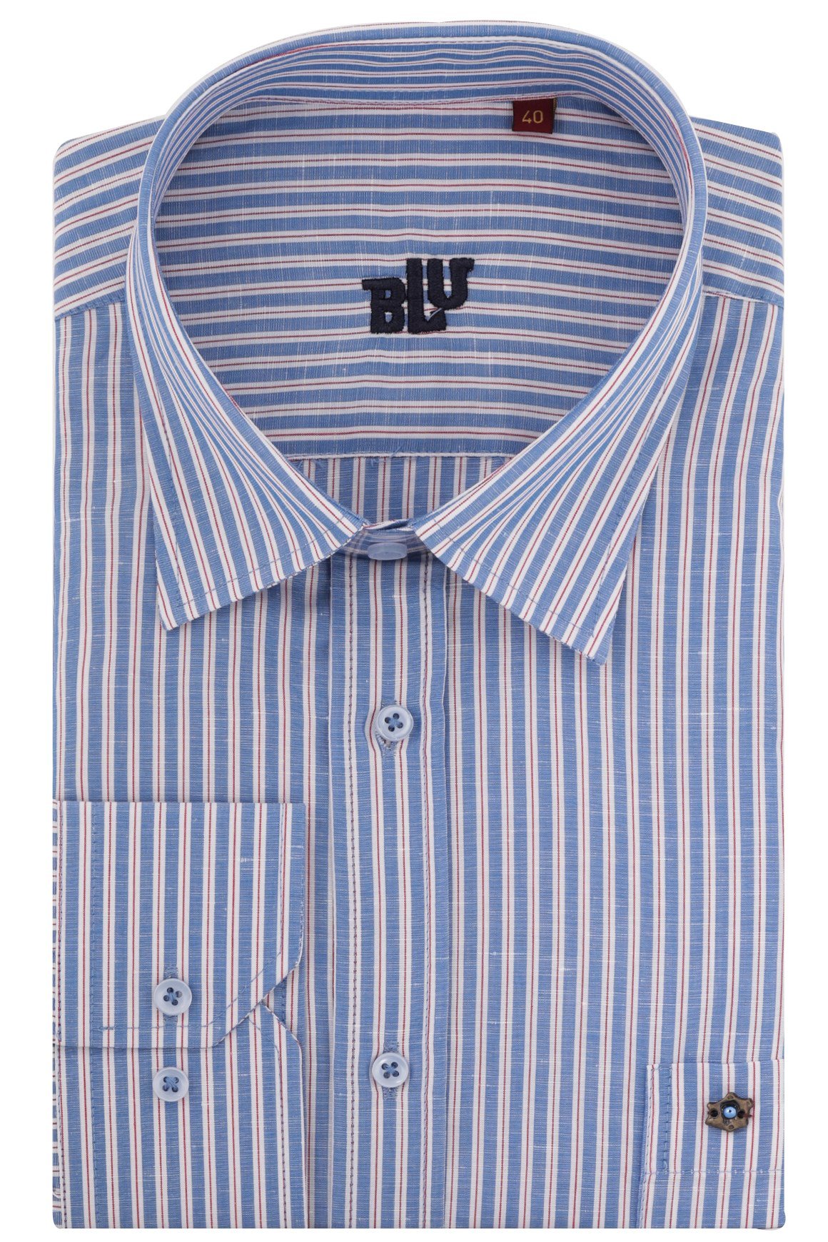 BLUGömlekBLU İtalyan Alttan Düğmeli Yaka Klasik Gömlek