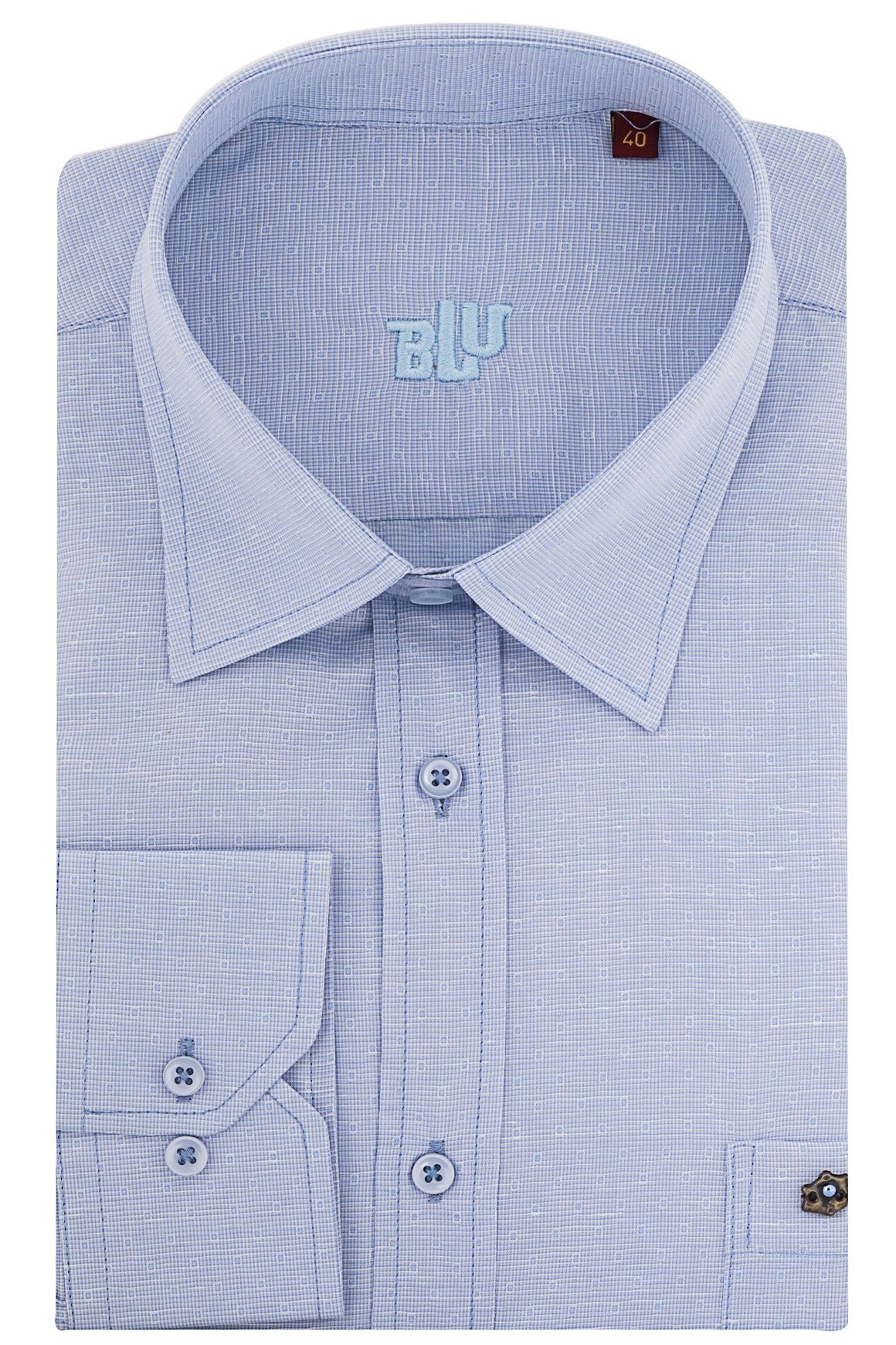BLUGömlekBLU İtalyan Alttan Düğmeli Yaka Klasik Gömlek