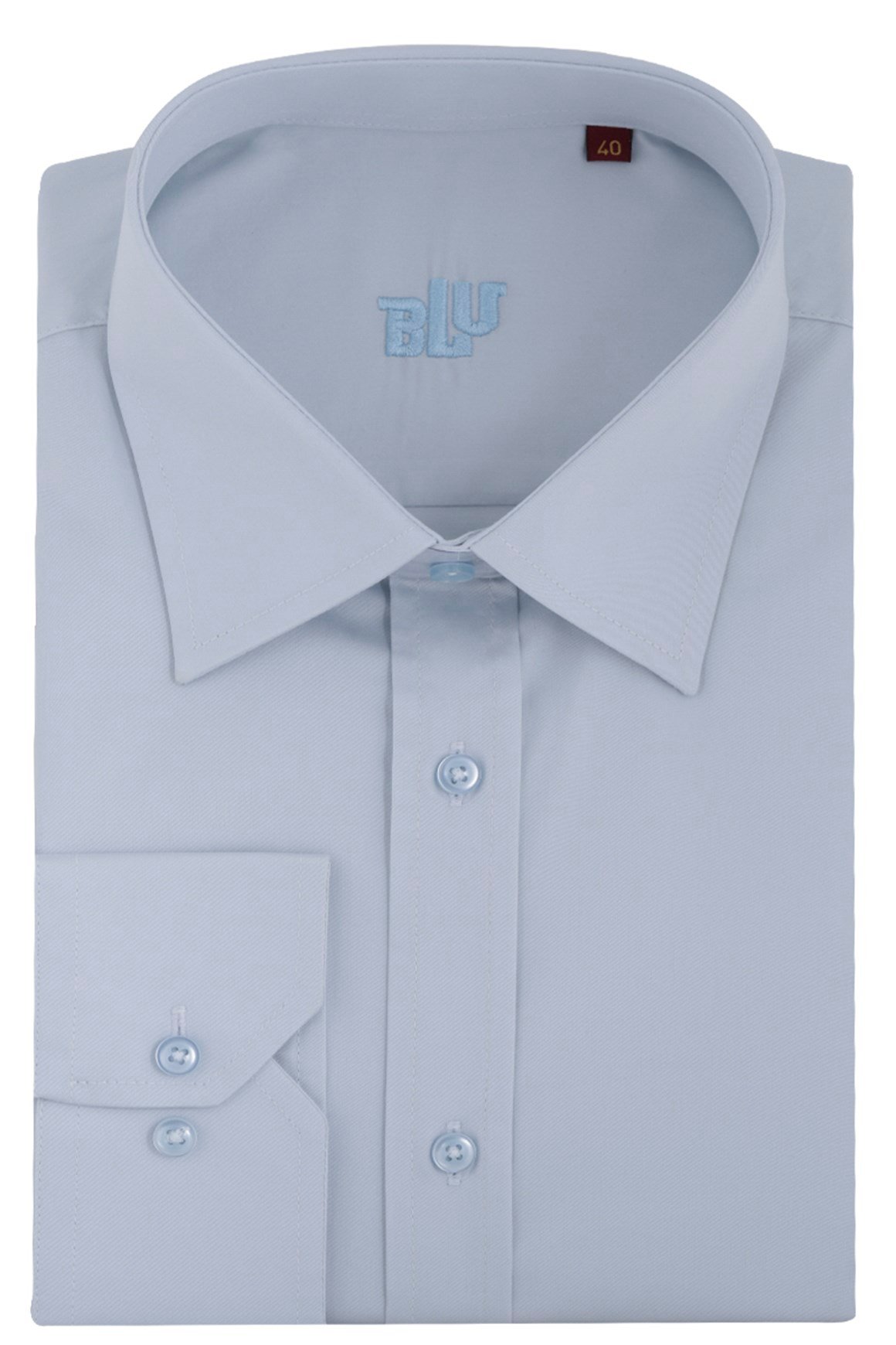 BLUGömlekBLU Kravat Yaka Klasik Gömlek