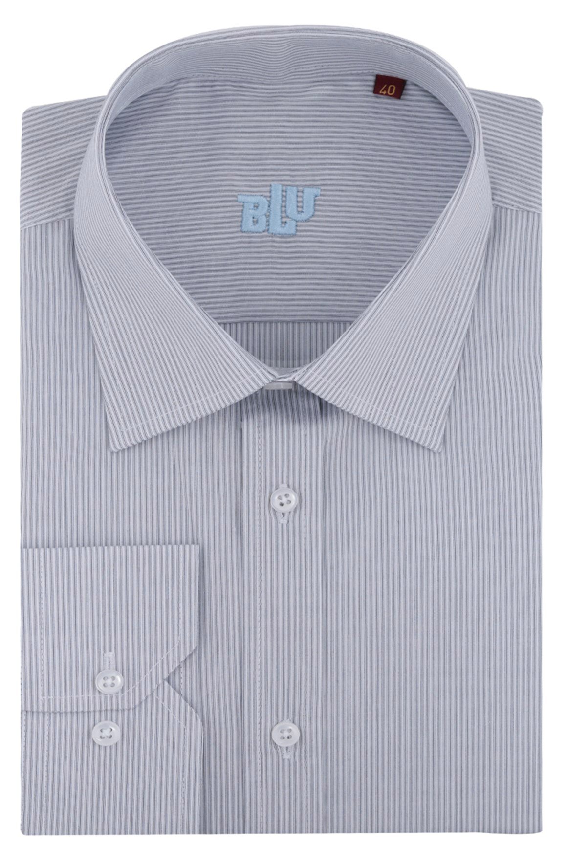 BLUGömlekBLU Kravat Yaka Klasik Gömlek