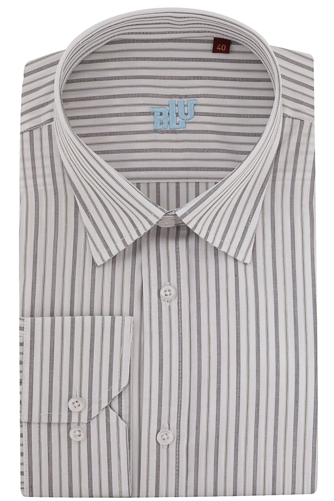 BLUGömlekBLU Yarım İtalyan Alttan Düğmeli Yaka Klasik Gömlek