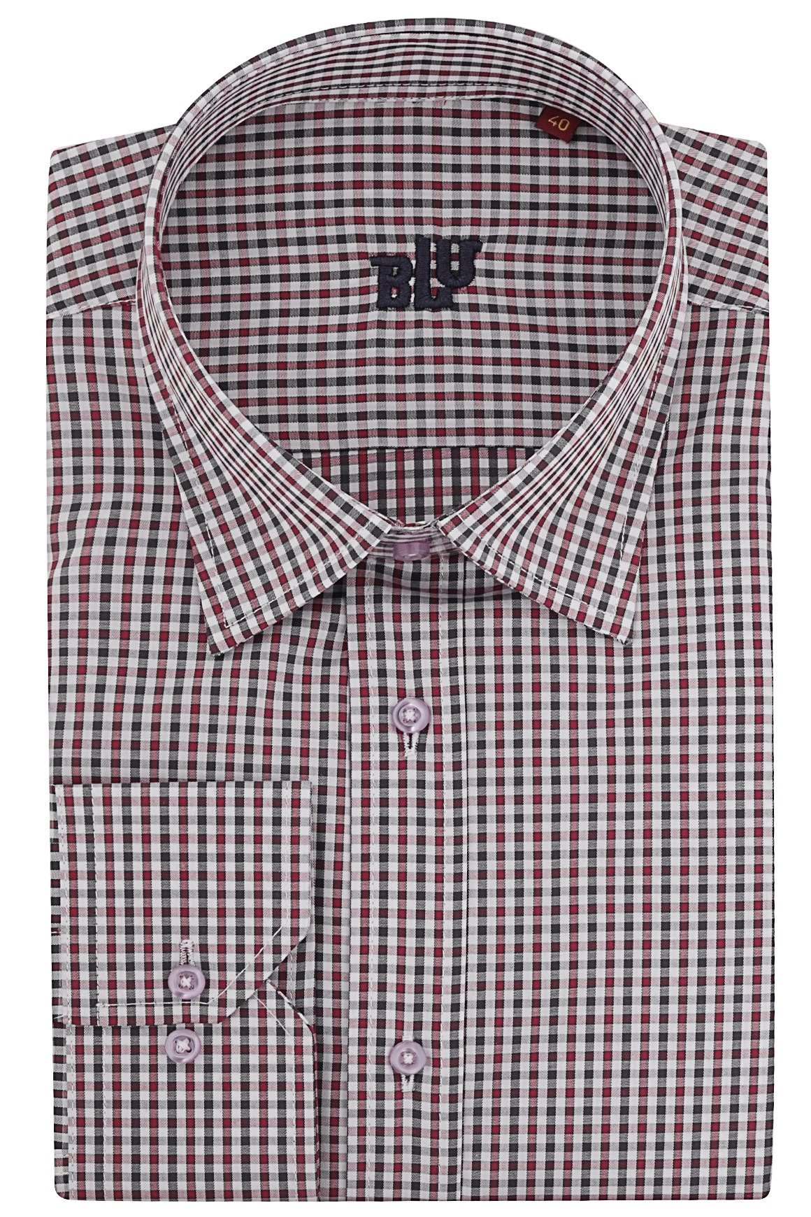 BLUGömlekBLU Yarım İtalyan Alttan Düğmeli Yaka Klasik Gömlek