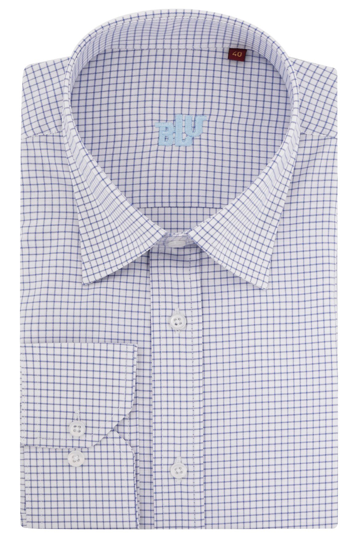 BLUGömlekBLU Yarım İtalyan Alttan Düğmeli Yaka Klasik Gömlek