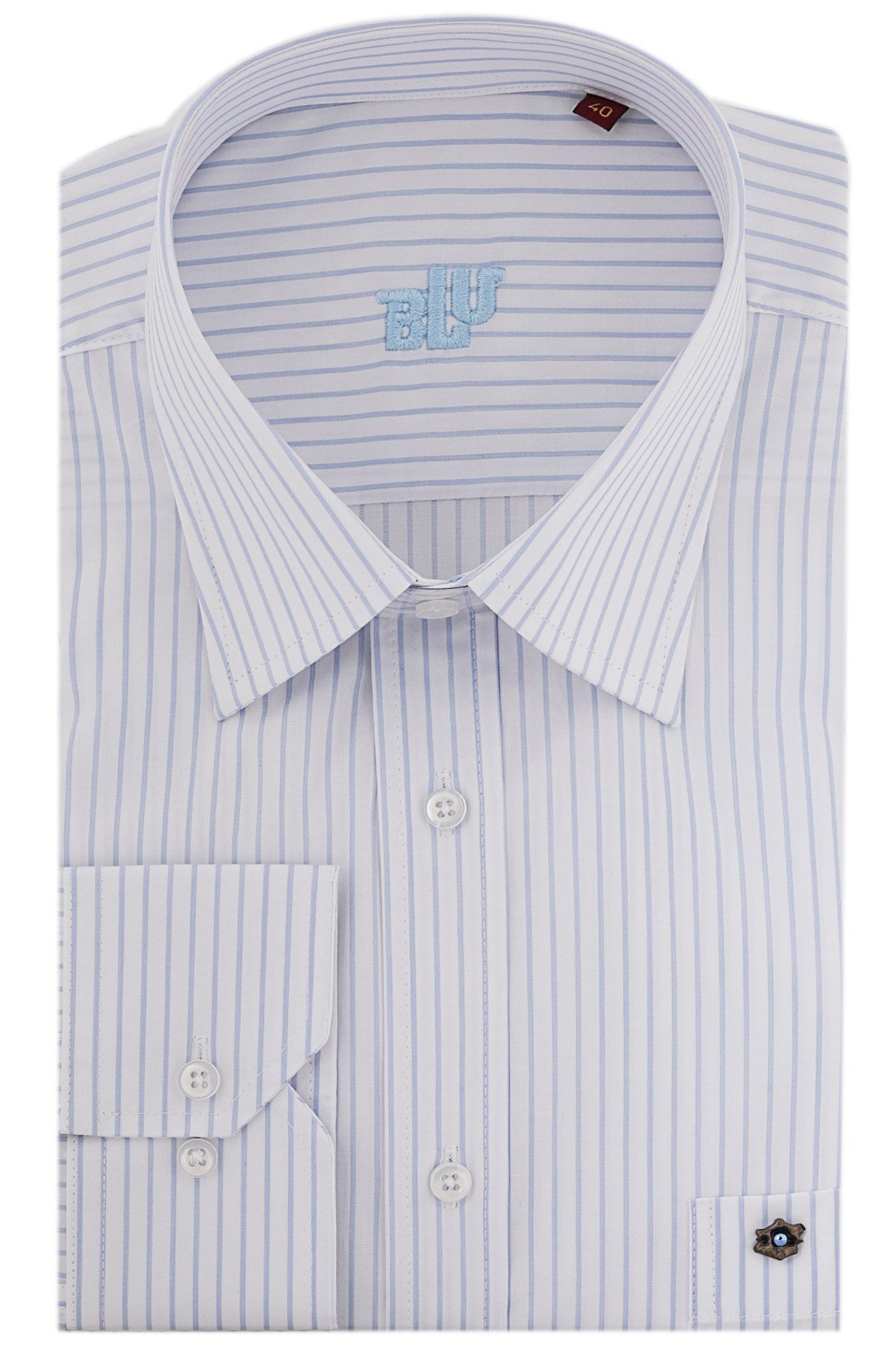 BLUGömlekBLU Yarım İtalyan Yaka Klasik Gömlek