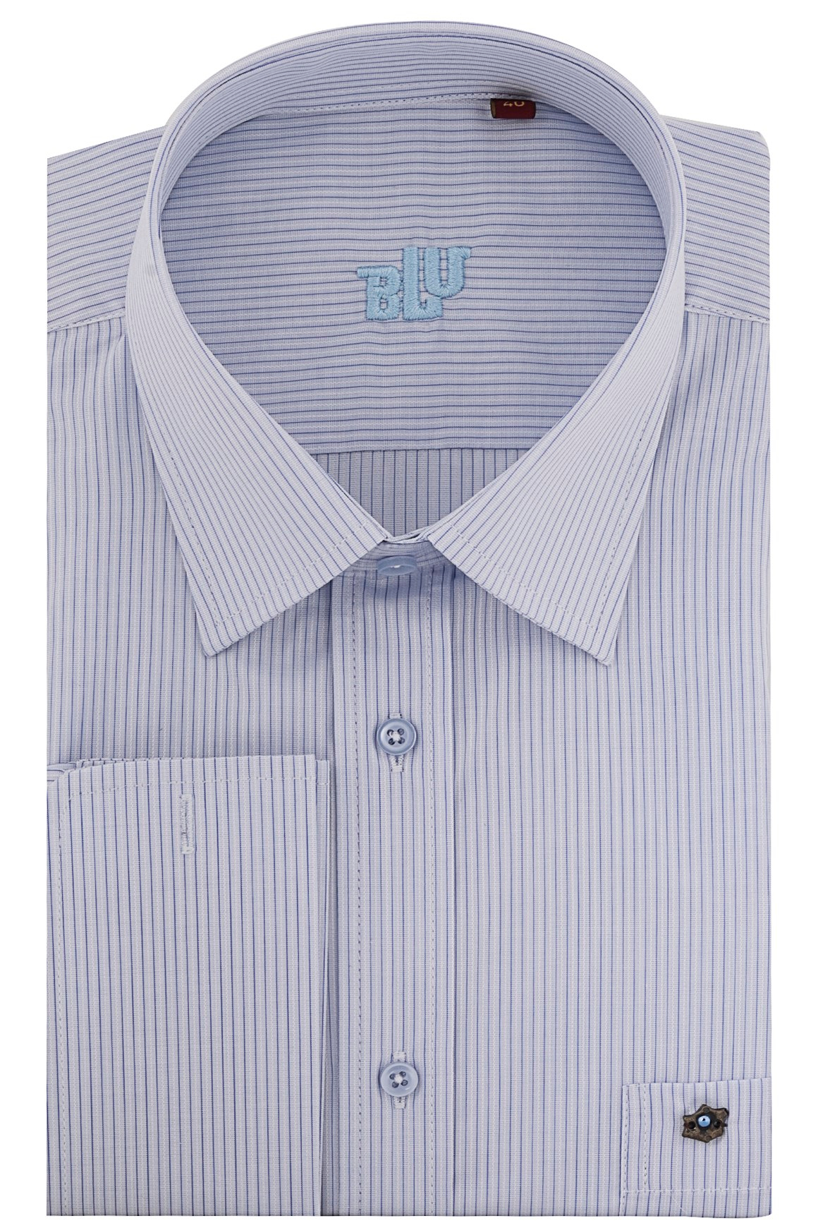 BLUGömlekBLU Yarım İtalyan Yaka Klasik Gömlek