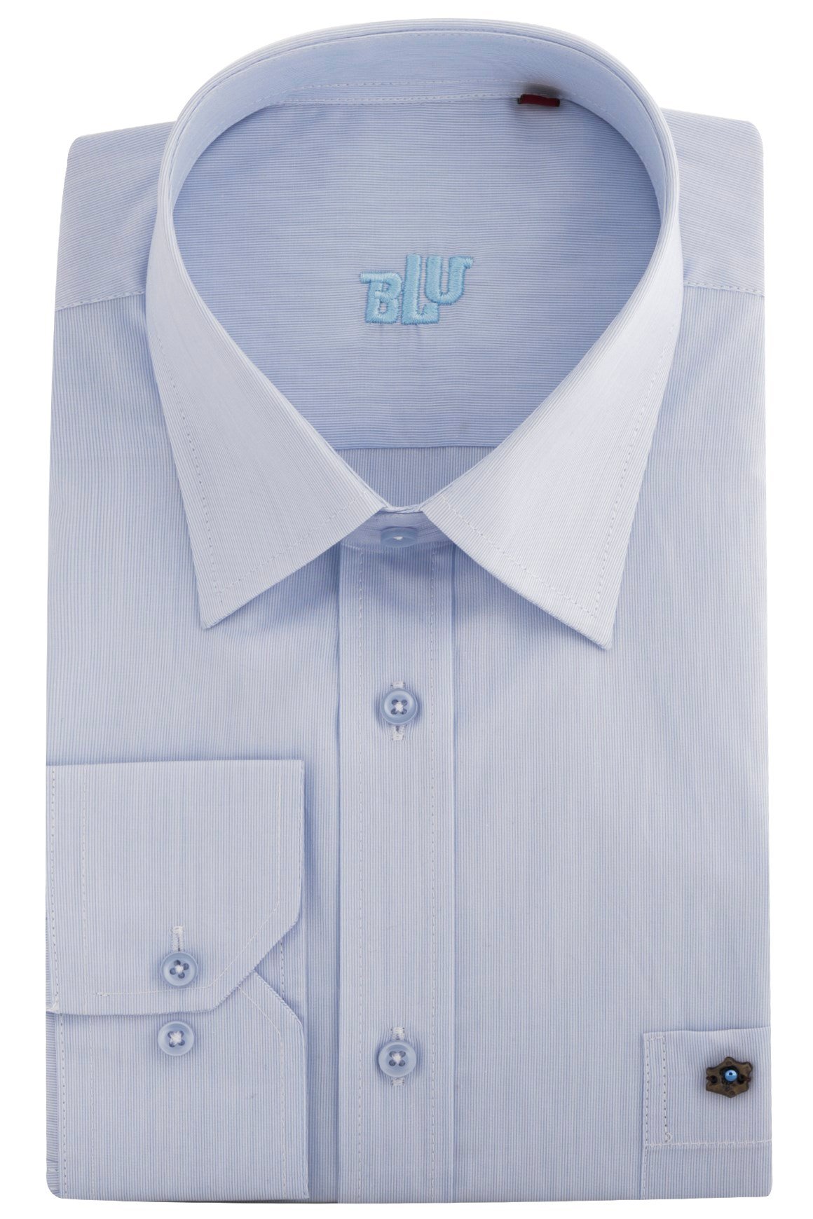 BLUGömlekBLU Yarım İtalyan Yaka Klasik Gömlek