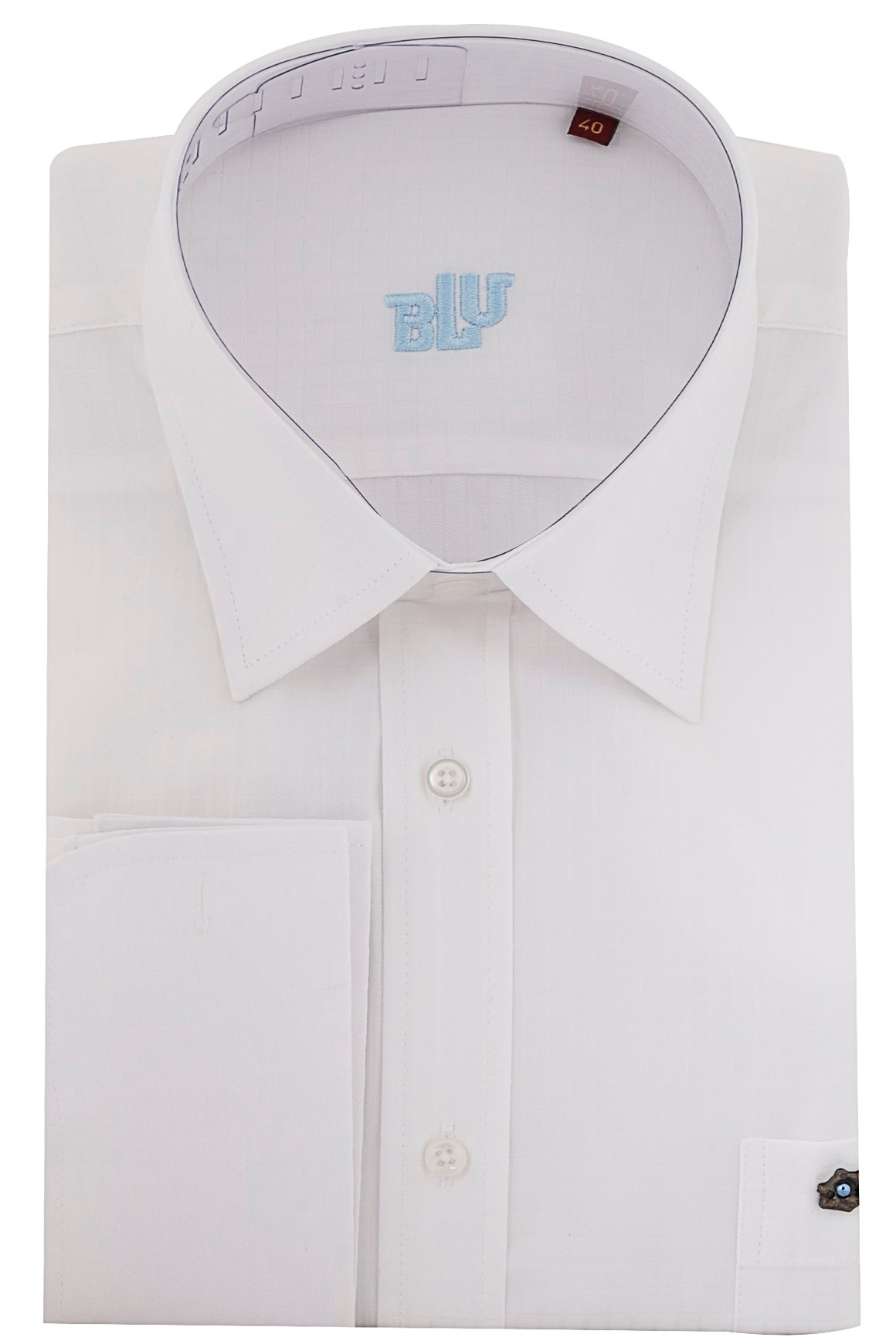BLUGömlekBLU Yarım İtalyan Yaka Klasik Gömlek