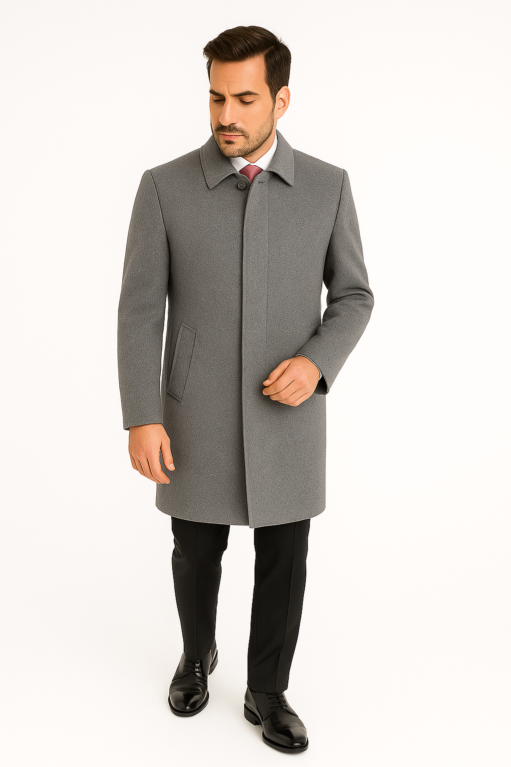 BLUPalto / KabanBLU % 100 Kaşmir Klasik Palto