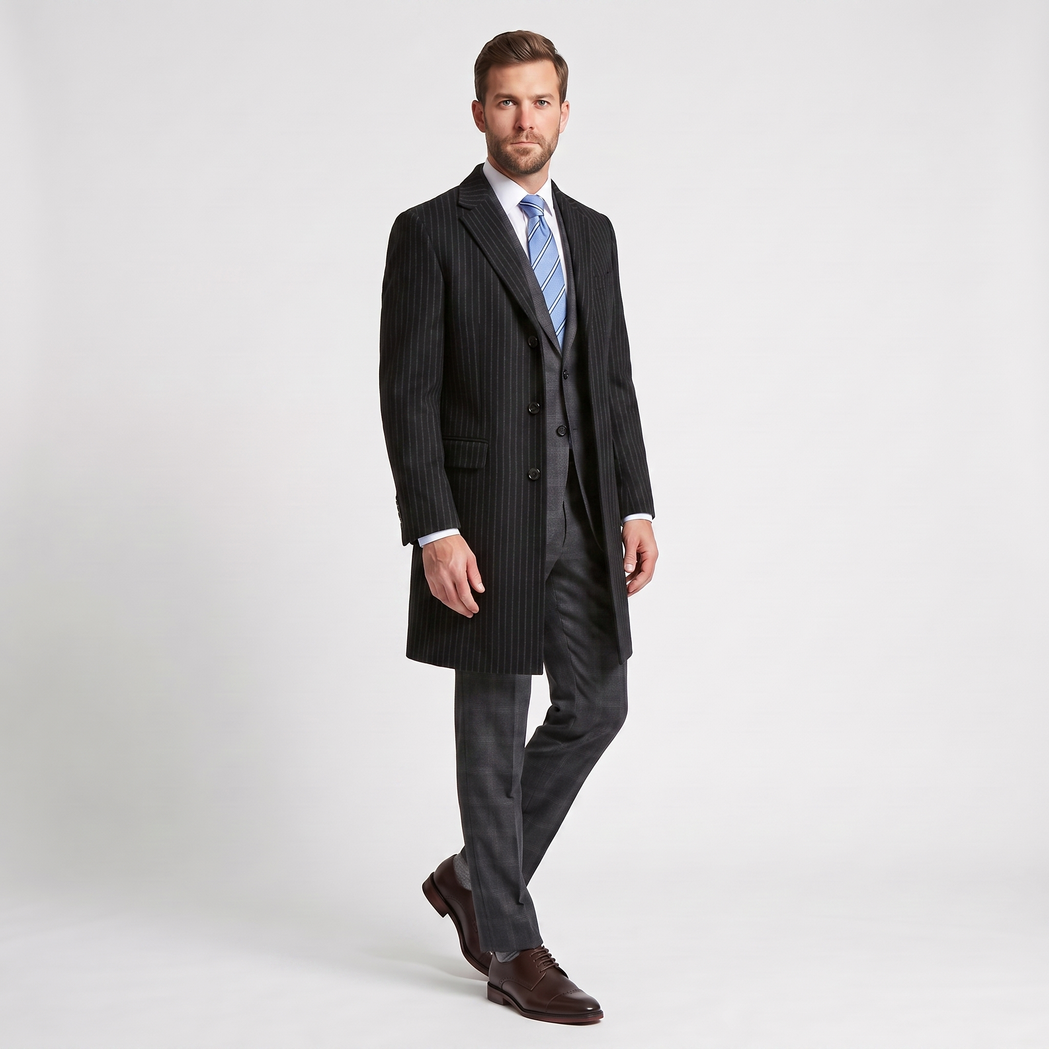 BLUPalto / KabanBLU % 100 Kaşmir Slim-Fit Palto