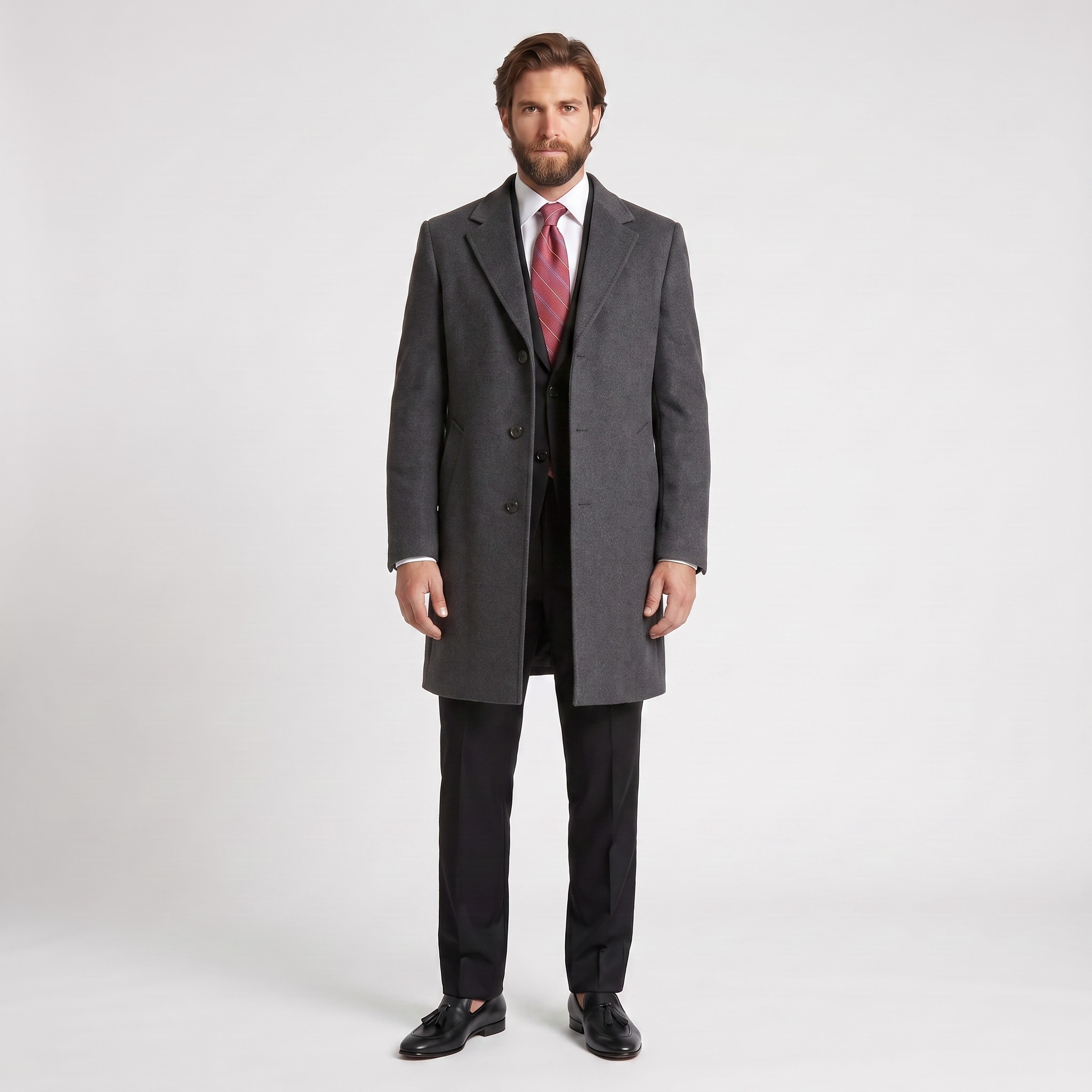 BLUPalto / KabanBLU % 100 Kaşmir Slim-Fit Palto