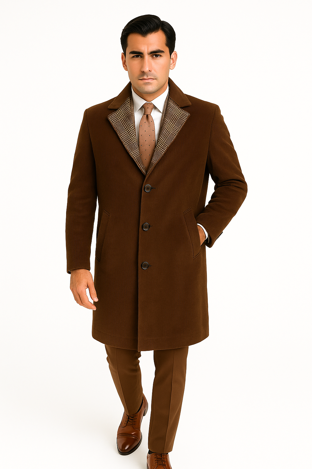 BLUPalto / KabanBLU Slim Fit Kadife Palto