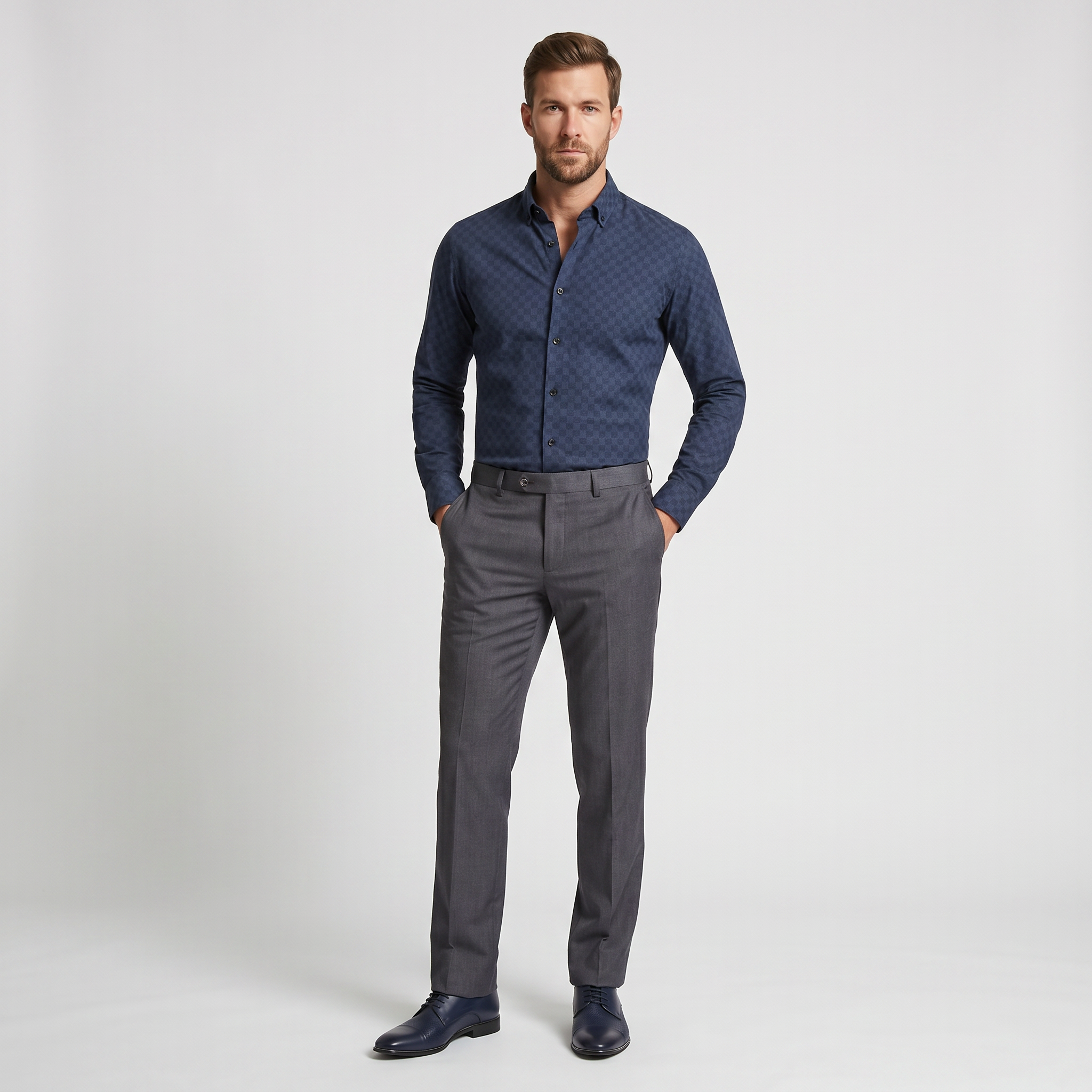 BLUPantolonBLU 190's %100 Yün Klasik Pantolon