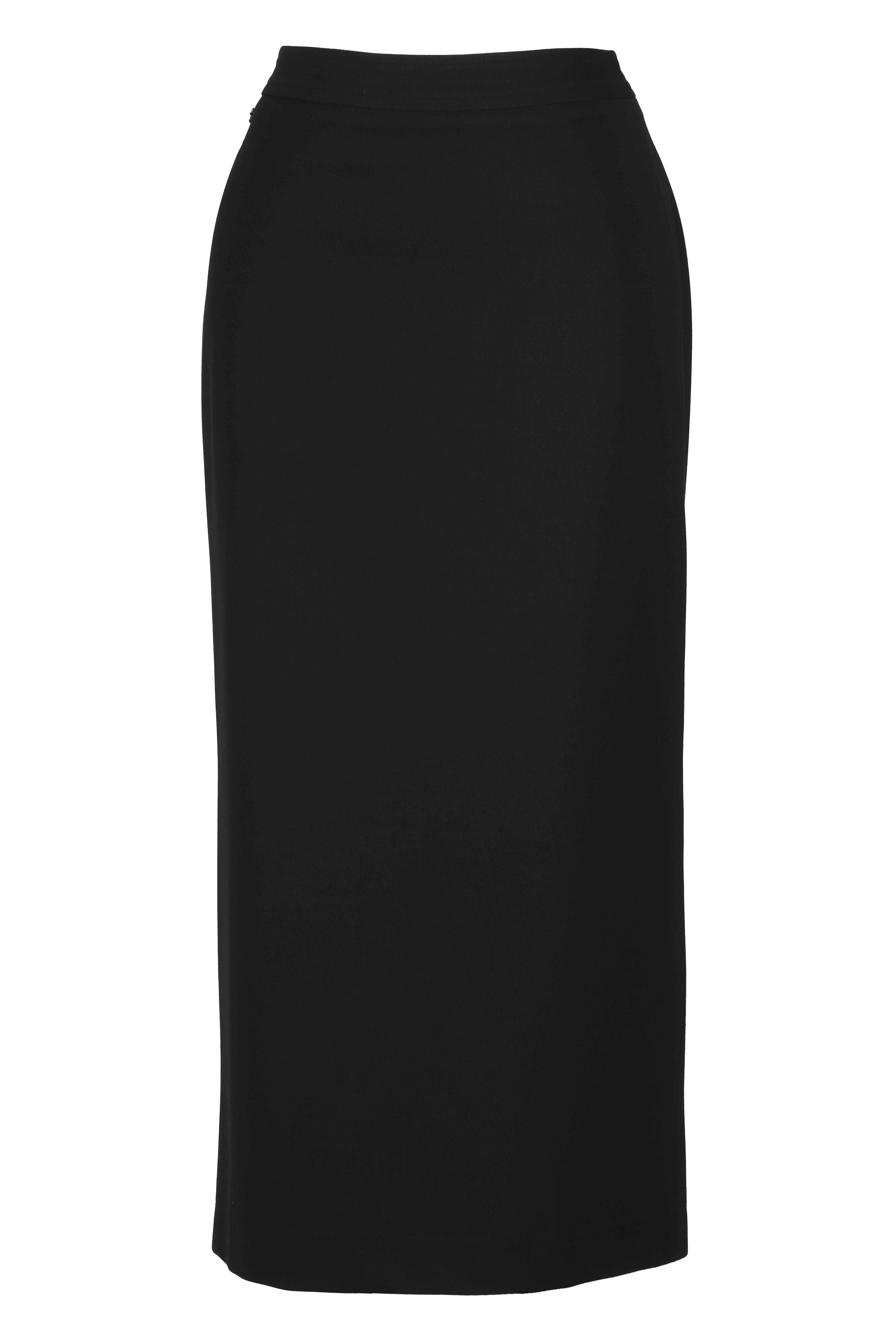 BLUPantolonBLU Arka Yırtmaçlı Kemerli Etek