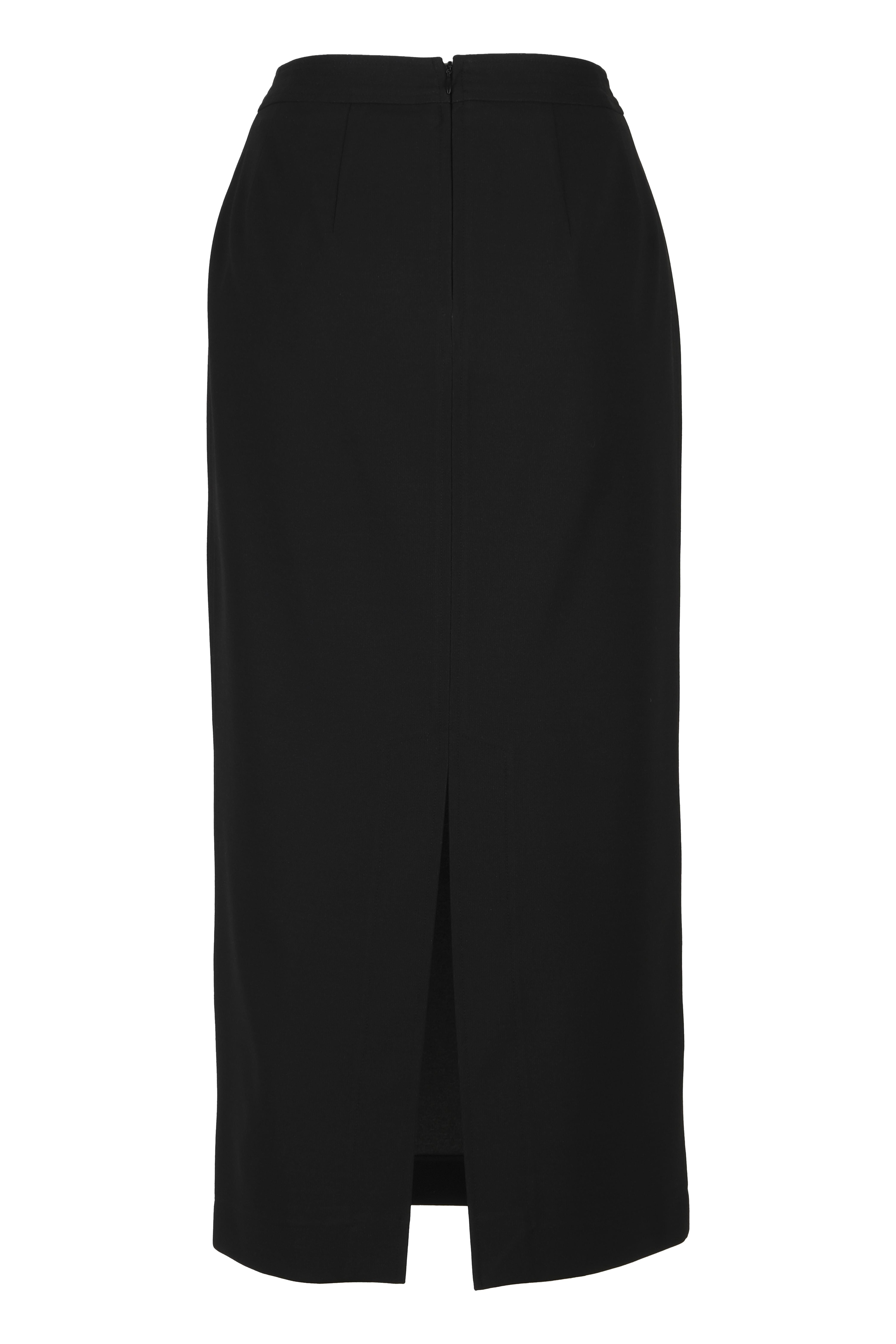 BLUPantolonBLU Arka Yırtmaçlı Kemerli Etek