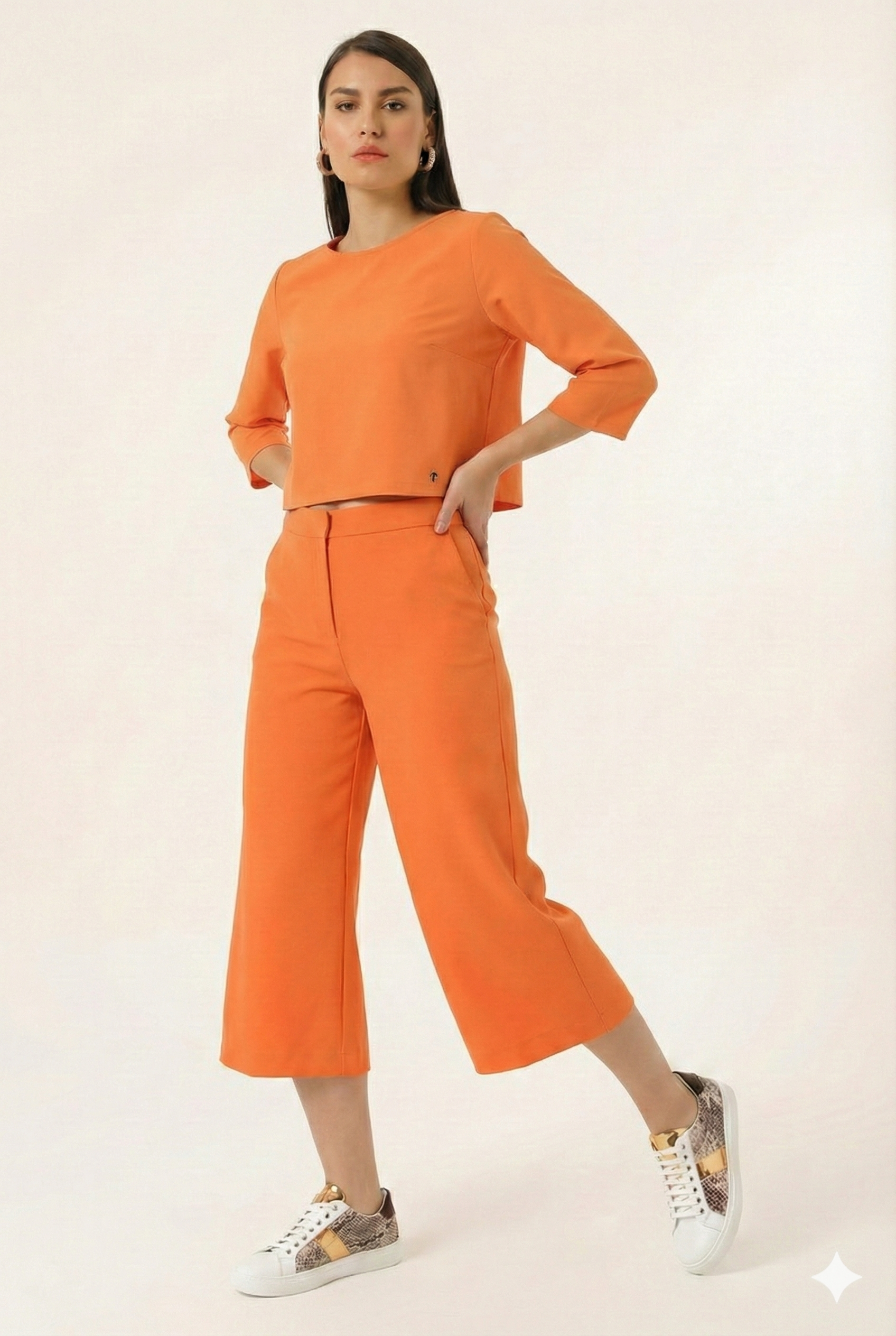 BLUPantolonBLU Bol Paça Kısa Pantolon