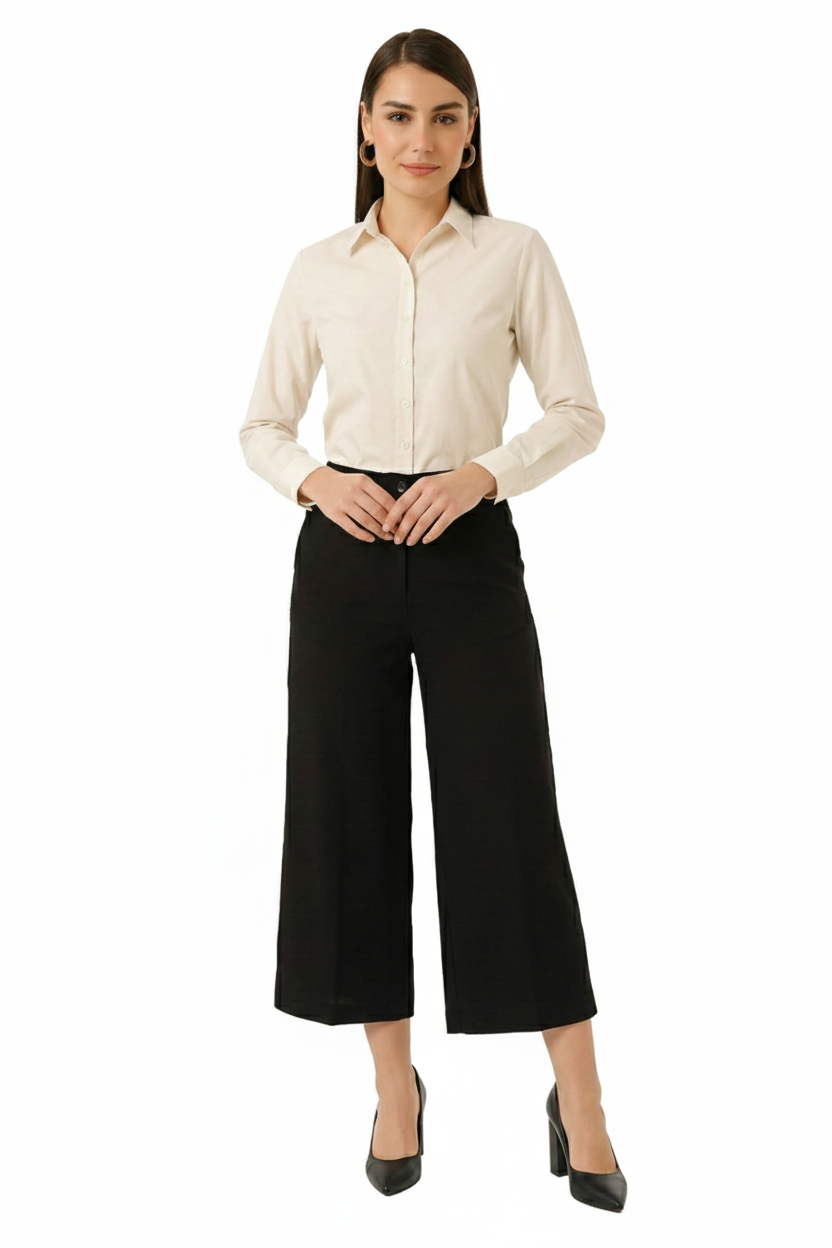 BLUPantolonBLU Bol Paça Kısa Pantolon