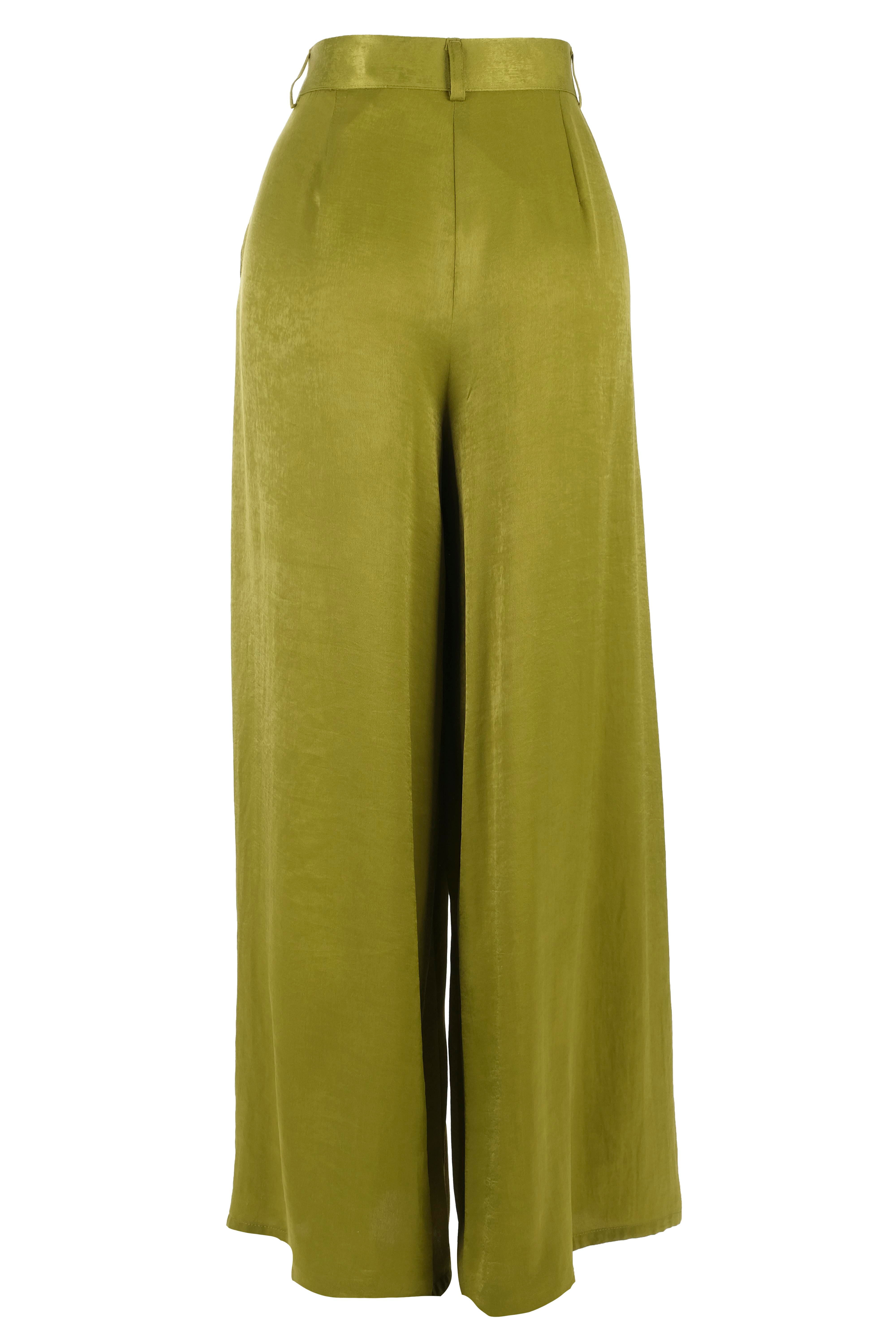 BLUPantolonBLU Ön Pilikaşe Cepli Geniş Paça Pantolon