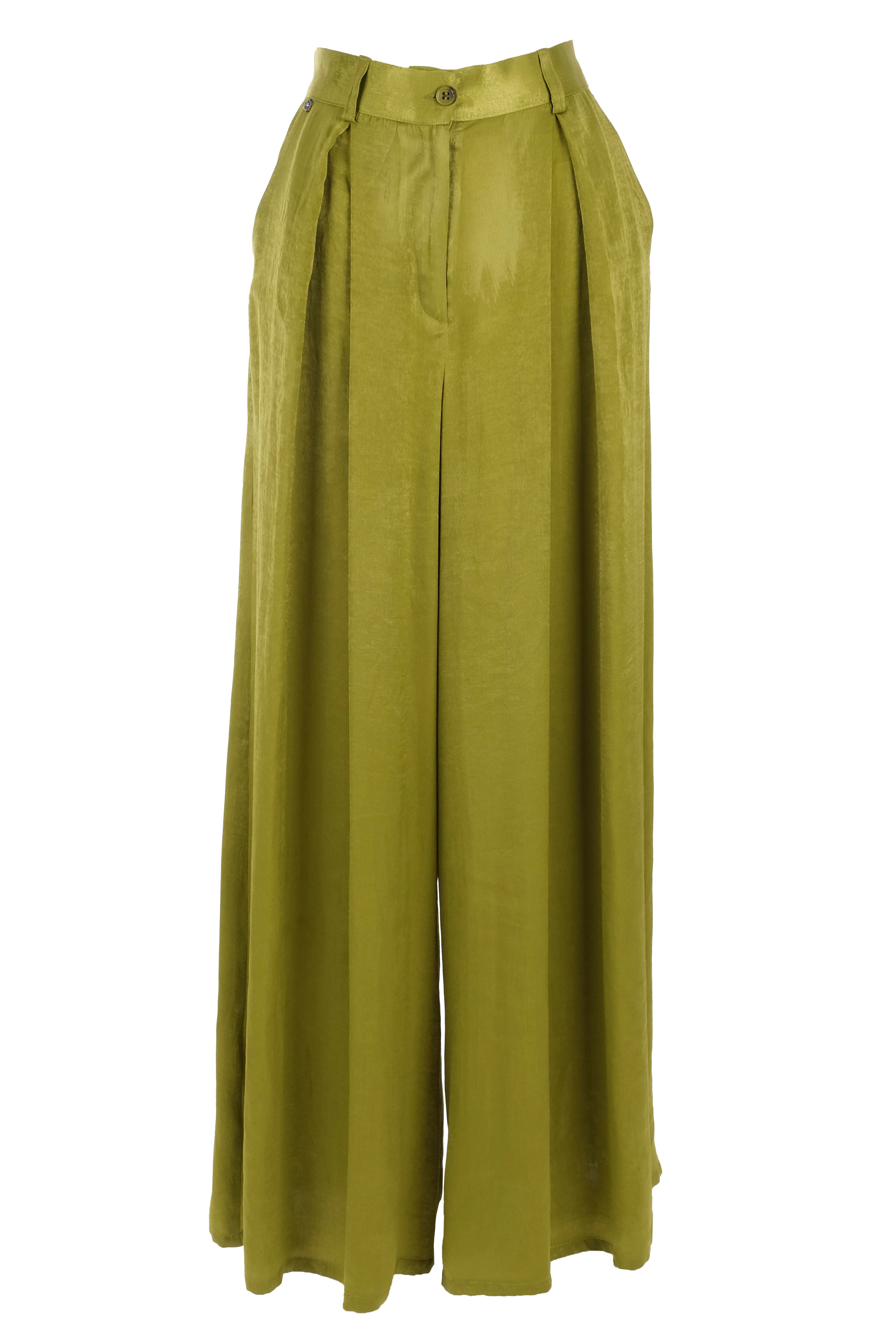 BLUPantolonBLU Ön Pilikaşe Cepli Geniş Paça Pantolon