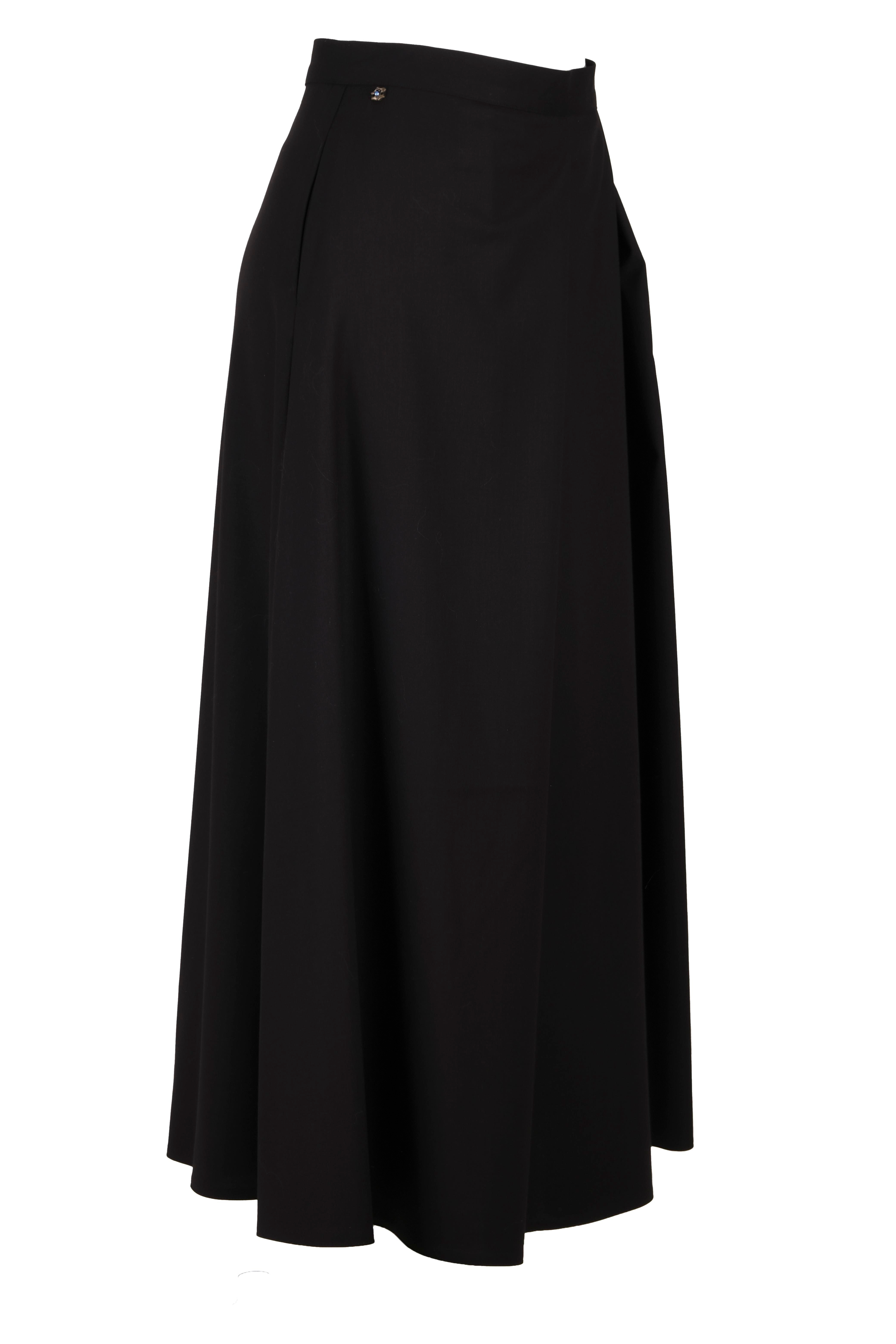 BLUPantolonBLU Yan Pileli Uzun Etek