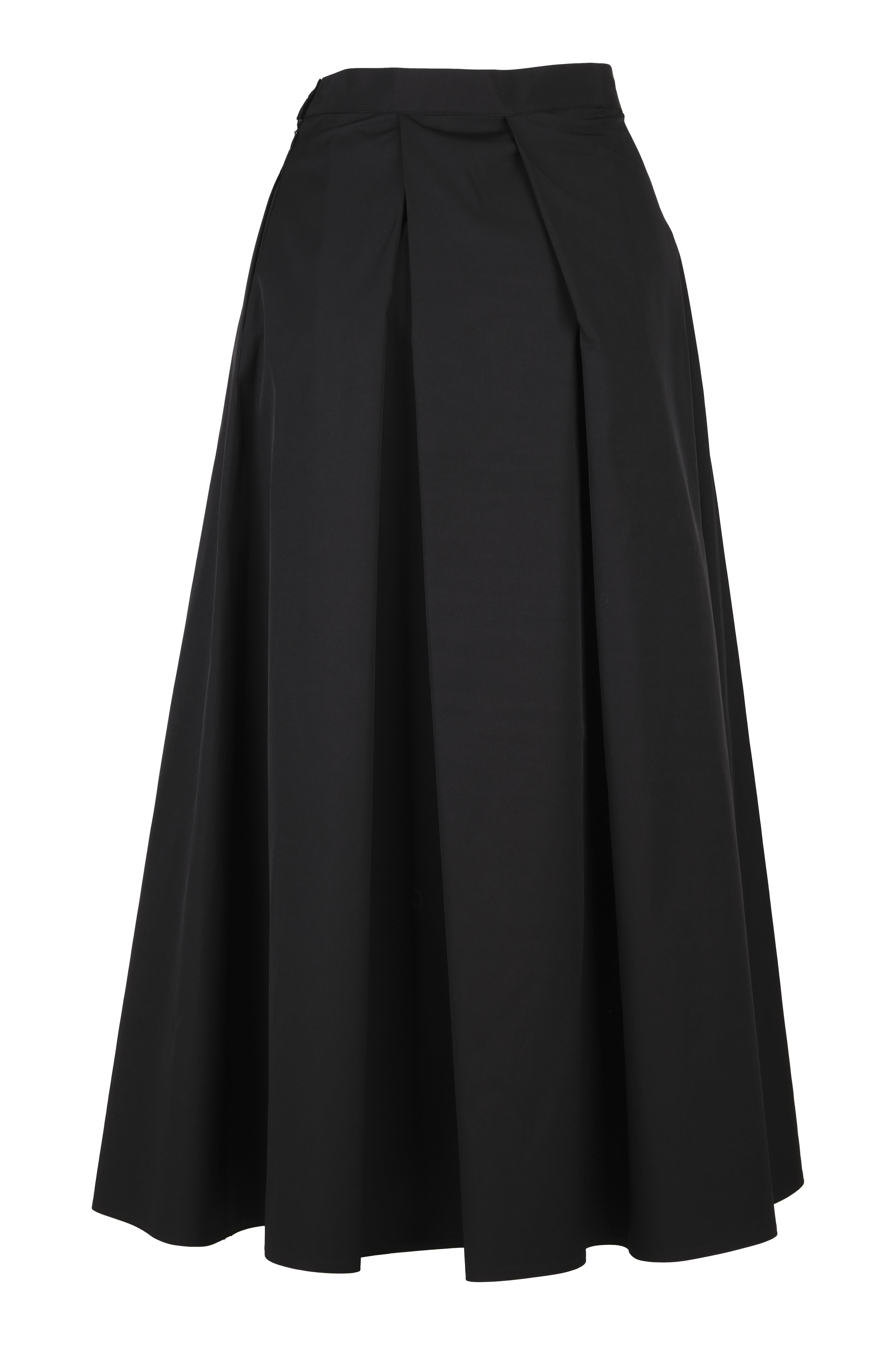 BLUPantolonBLU Yan Pileli Uzun Etek