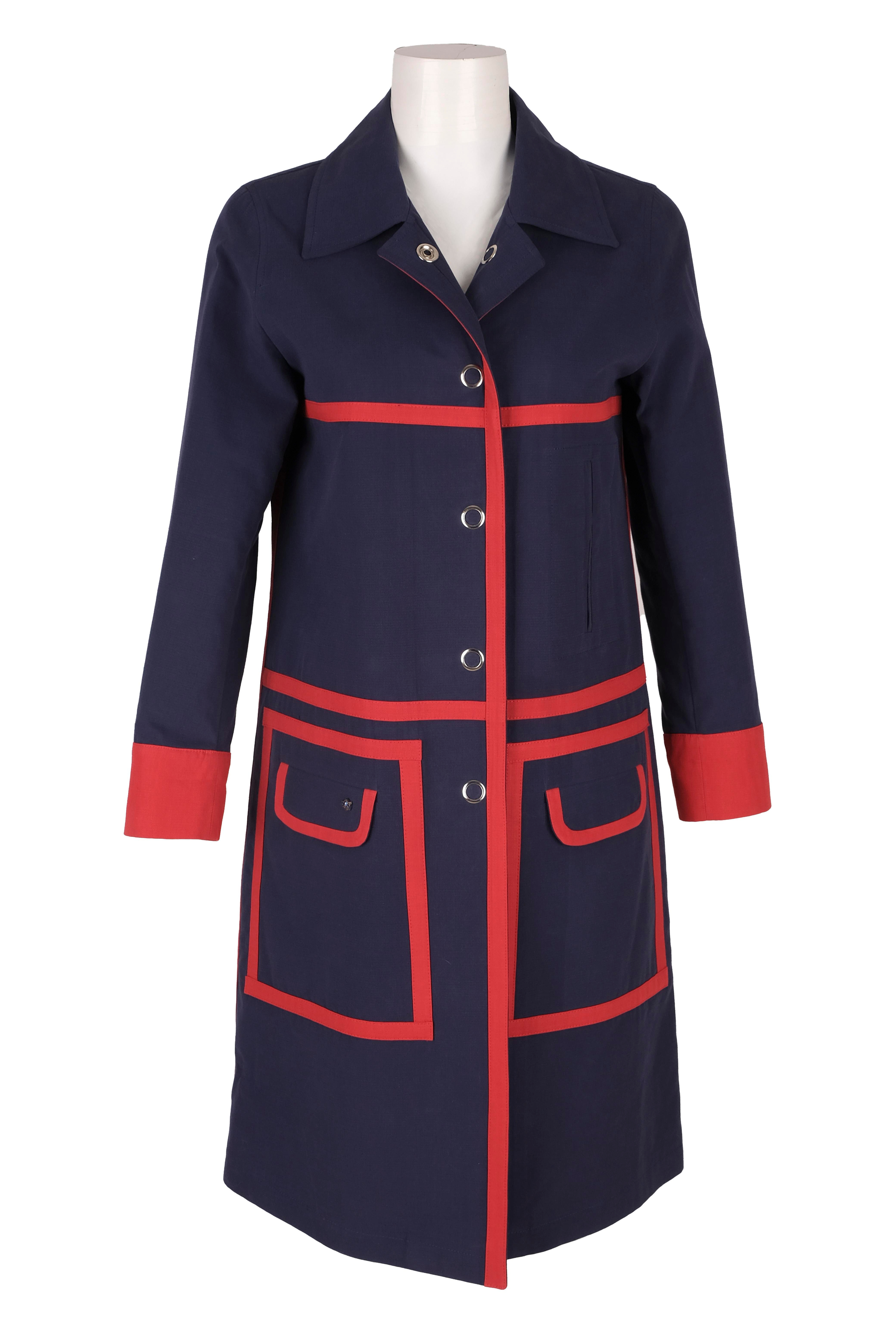 BLUPardösüBLU Ön Çıt Çıt Kapanış Biyeli Pardösü