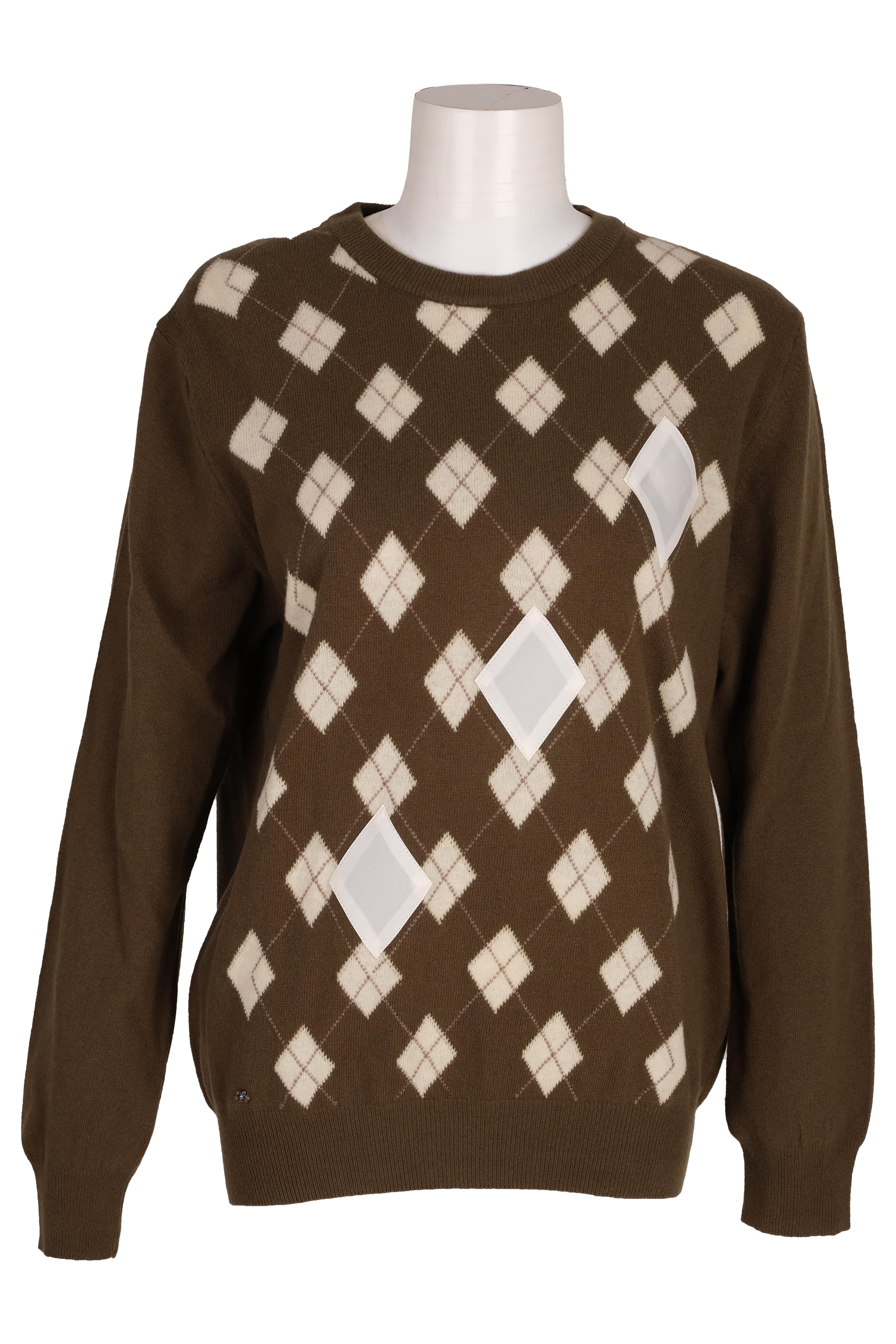 BLUTriko / HırkaBLU Baklava Desenli Sıfır Yaka Triko