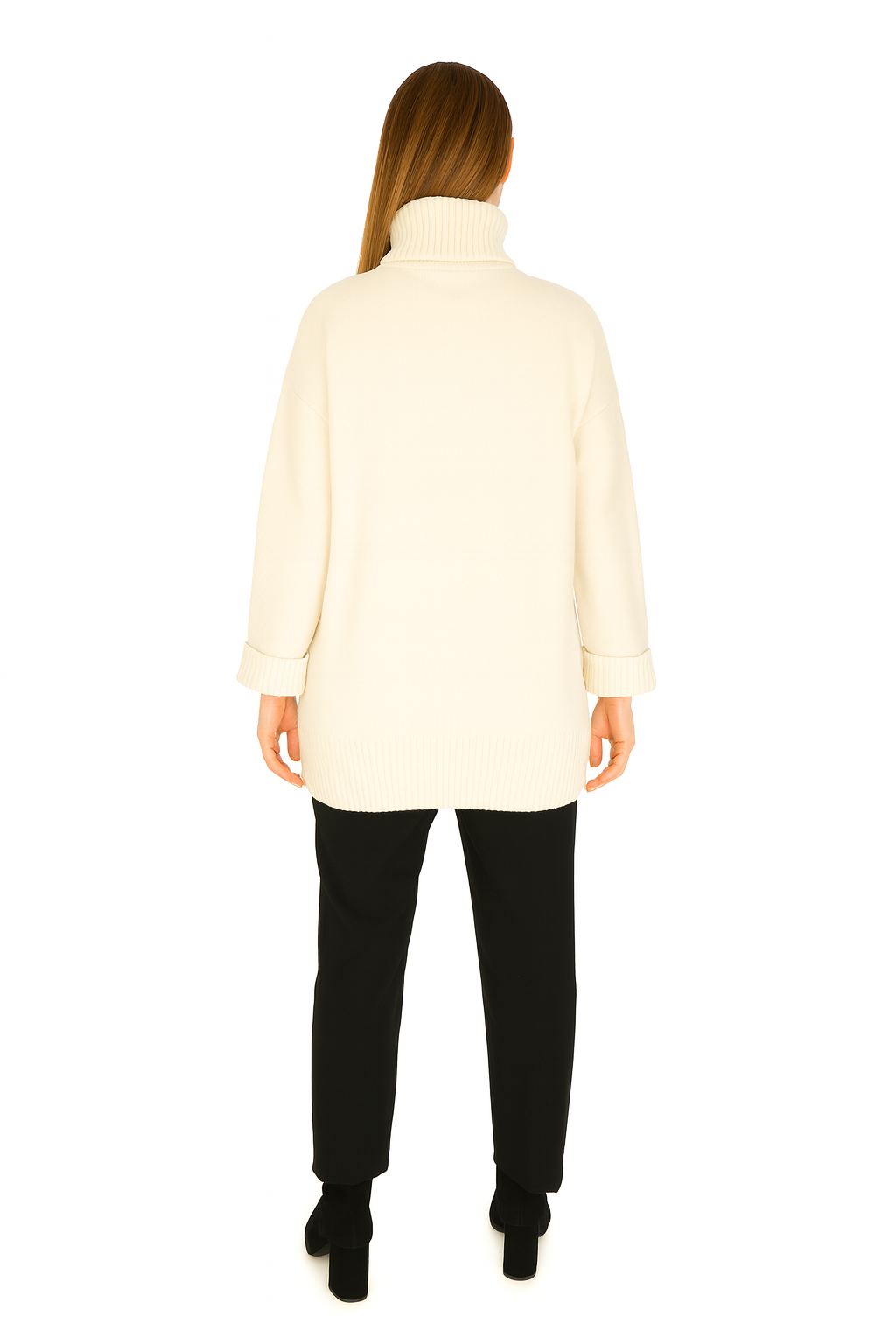 BLUTriko / HırkaBLU Balıkçı Yaka Uzun Triko Bluz