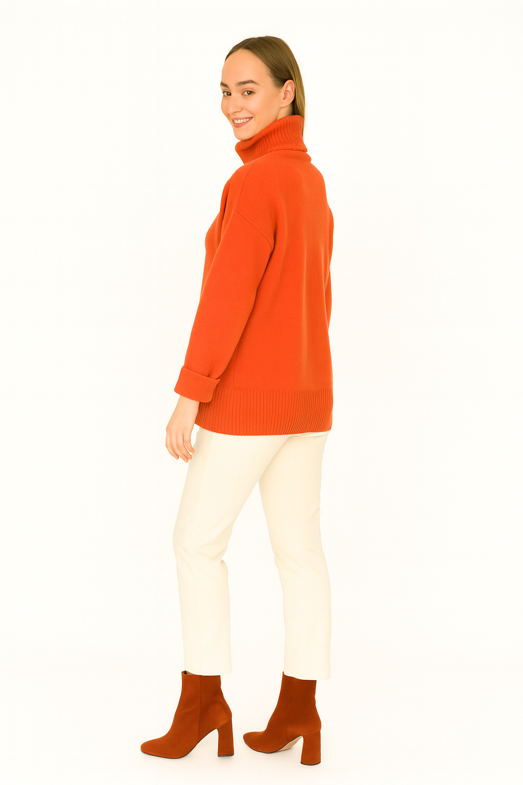 BLUTriko / HırkaBLU Balıkçı Yaka Uzun Triko Bluz