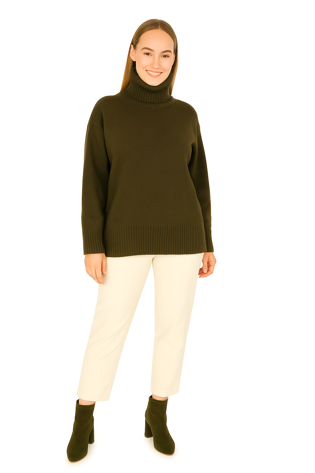 BLUTriko / HırkaBLU Balıkçı Yaka Uzun Triko Bluz