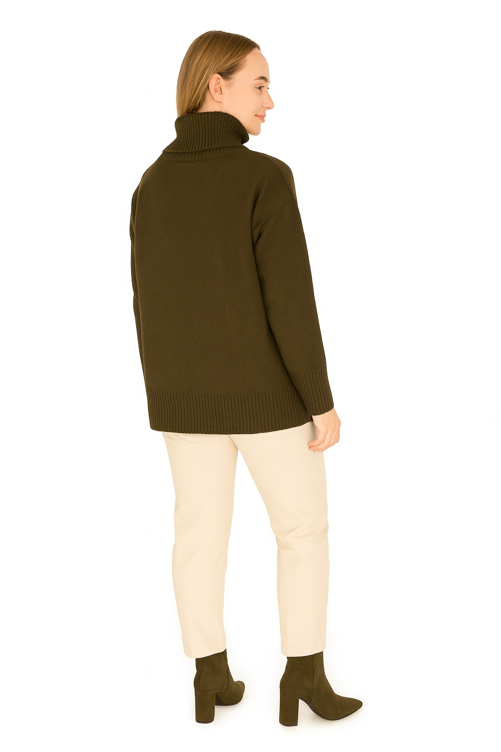 BLUTriko / HırkaBLU Balıkçı Yaka Uzun Triko Bluz