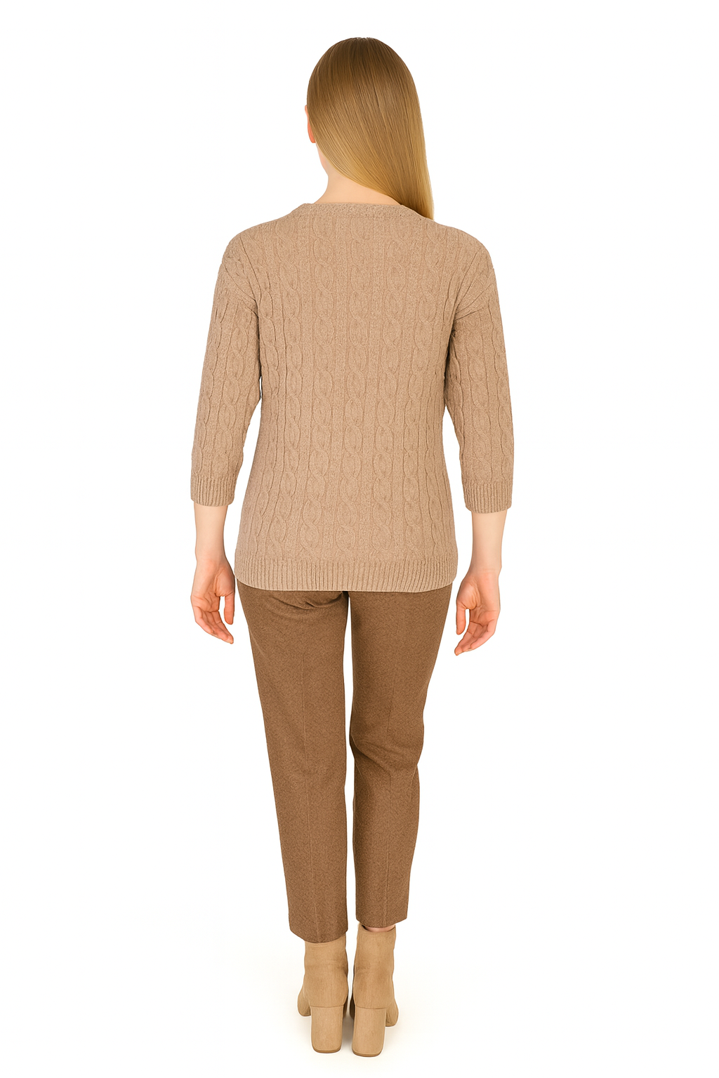 BLUTriko / HırkaBLU Saçörgü Truvakar Kol Triko Bluz