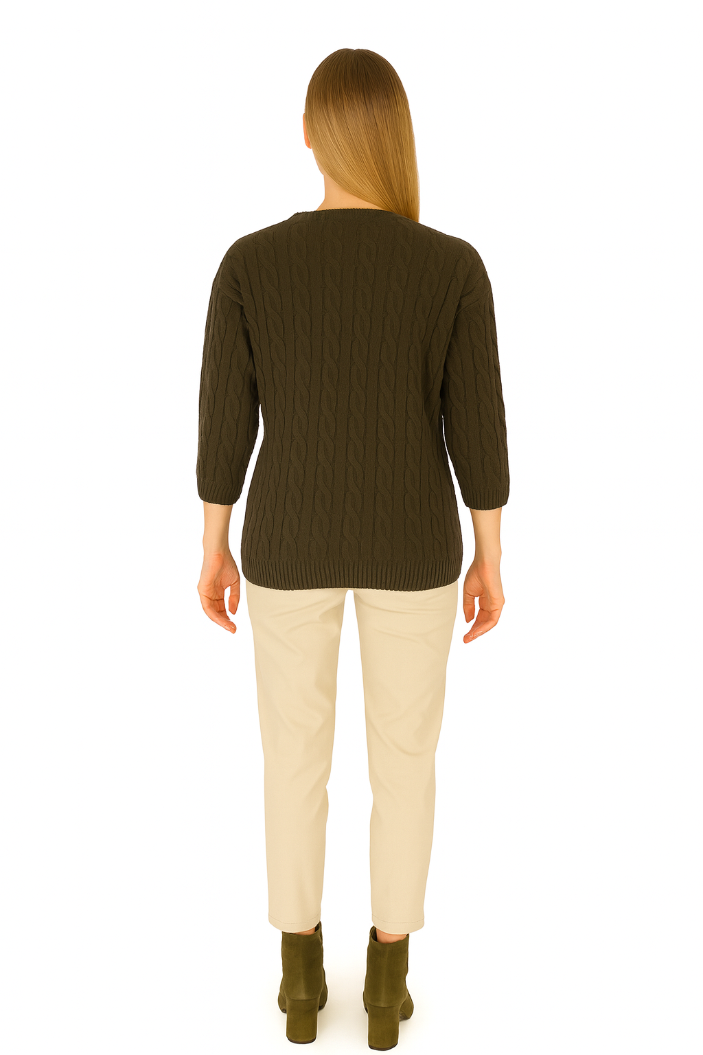 BLUTriko / HırkaBLU Saçörgü Truvakar Kol Triko Bluz