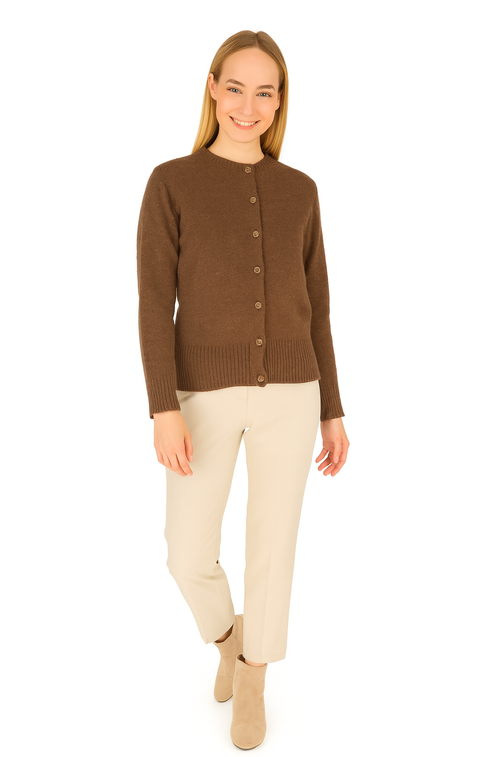 BLUTriko / HırkaBLU Sıfır Yaka Triko Ceket