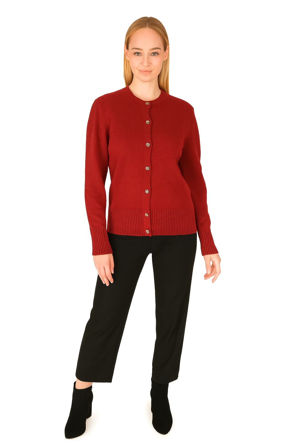 BLUTriko / HırkaBLU Sıfır Yaka Triko Ceket