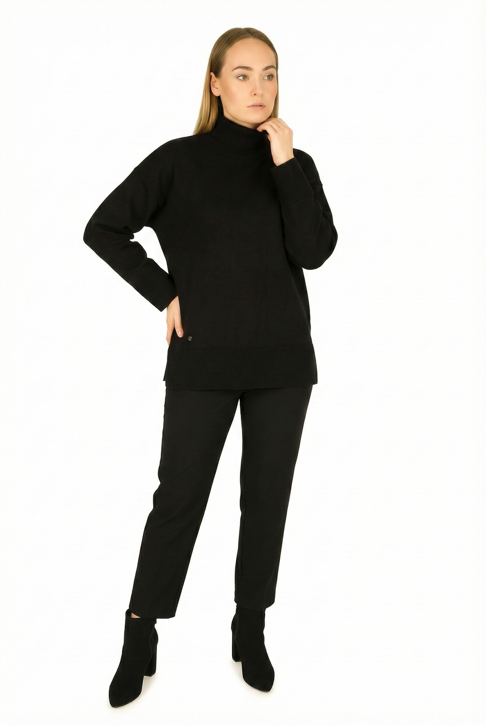 BLUTriko / HırkaBLU Tam Balıkçı Triko Bluz